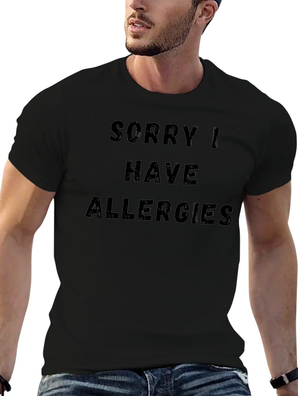 Funny Allergy T-Shirt - Novelty Graphic Tee