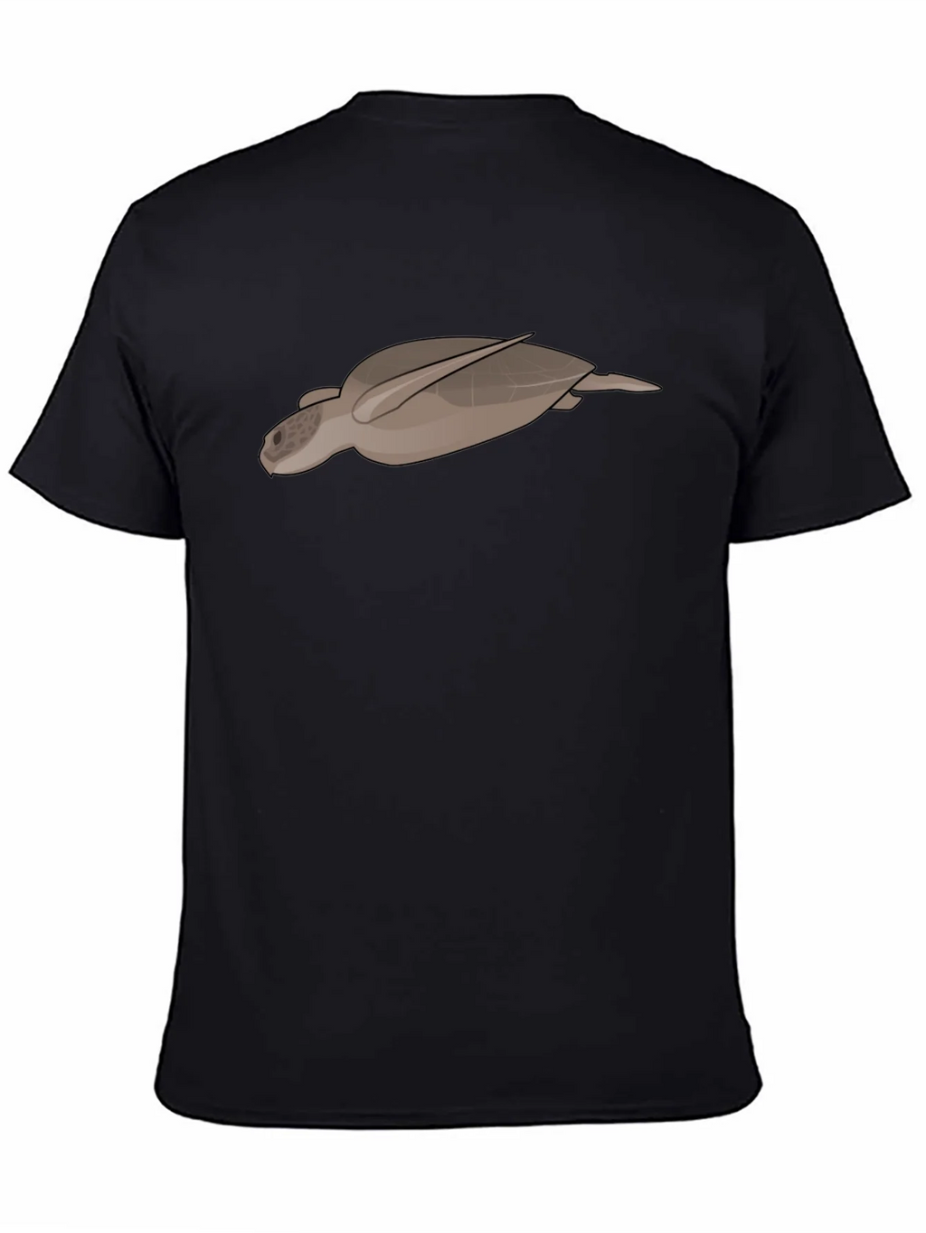 Sea Turtle Graphic Tee - Black Casual T-Shirt