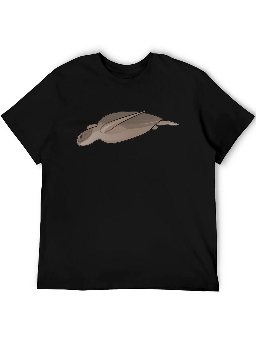 Sea Turtle Graphic Tee - Black Casual T-Shirt