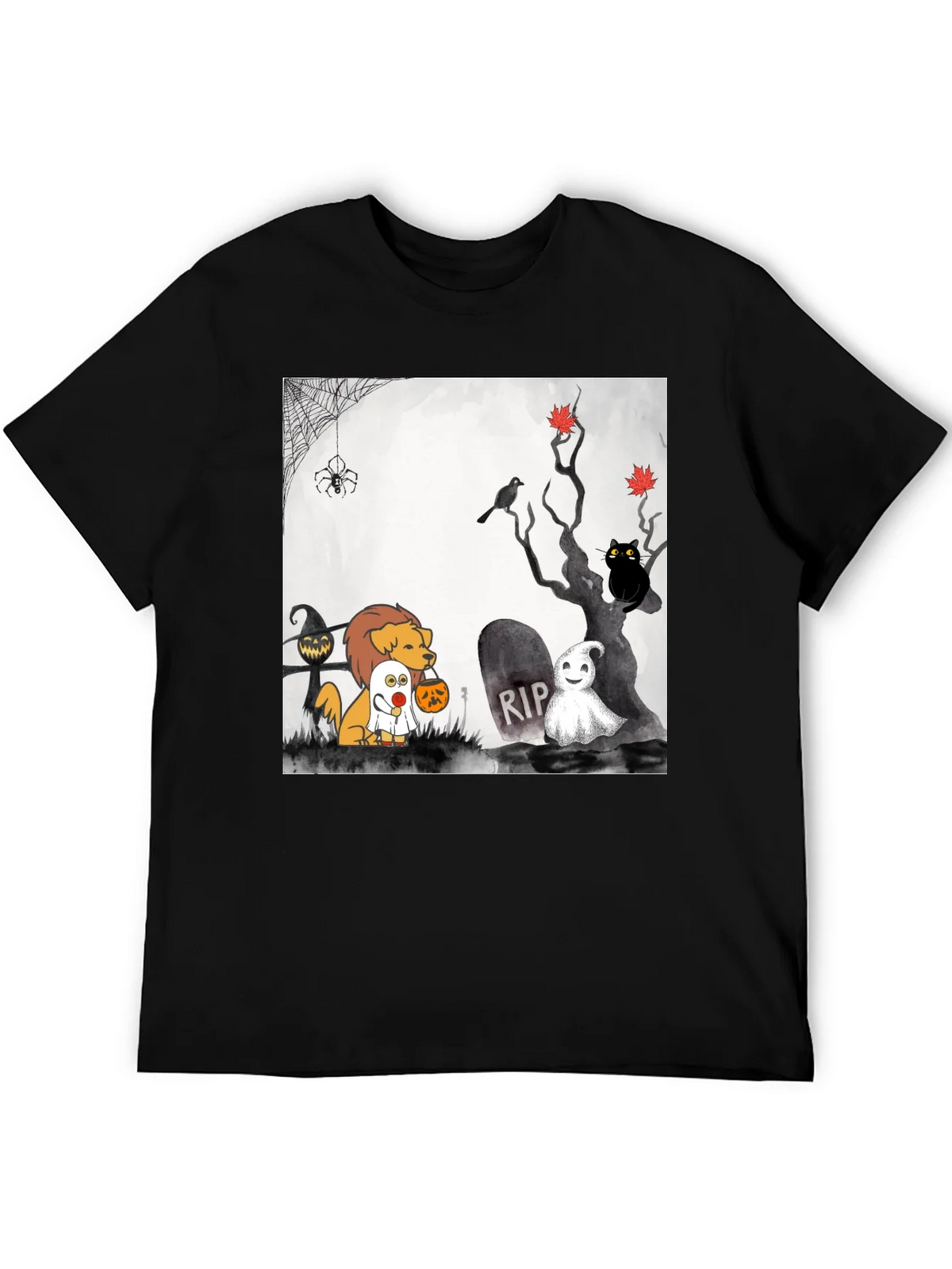 Halloween Dog Cartoon T-Shirt