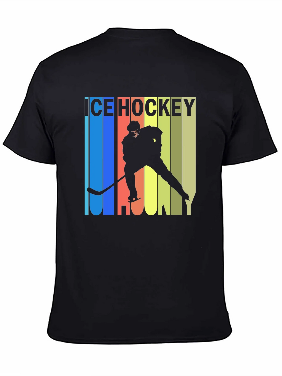 Ice Hockey Retro Style Graphic T-Shirt