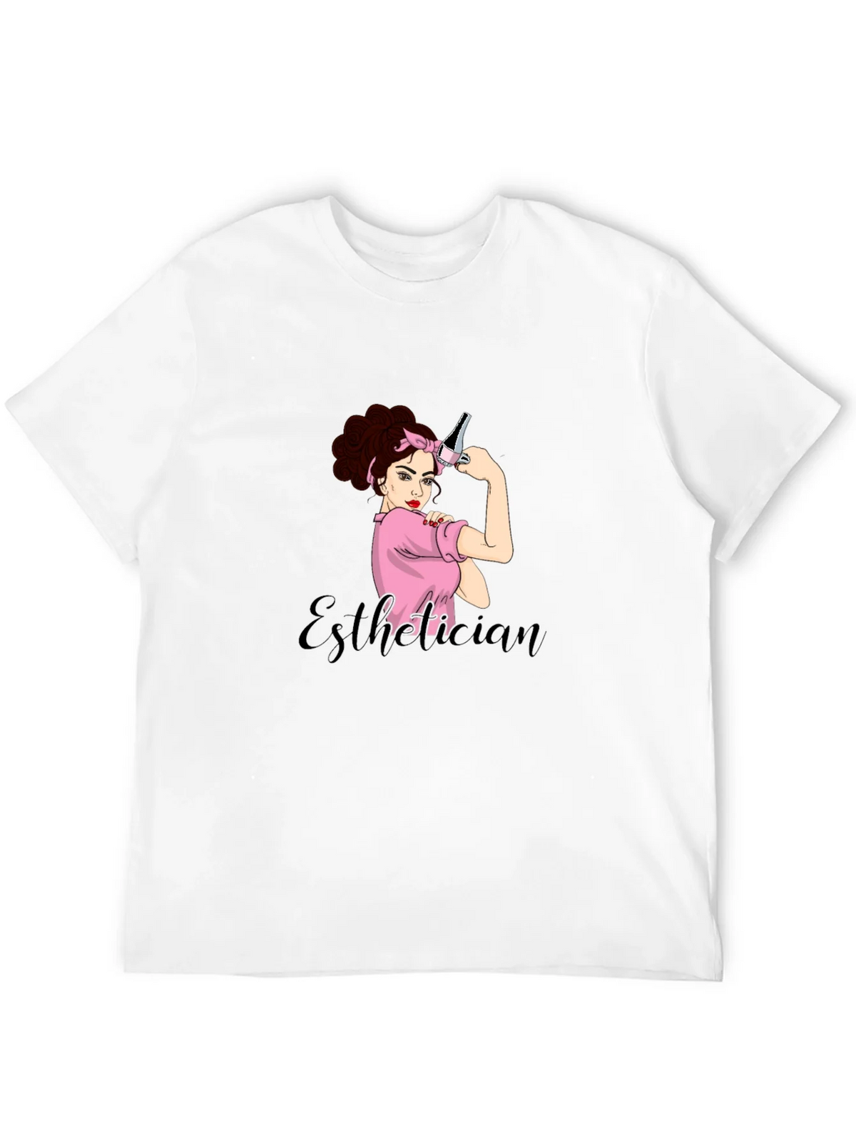 Esthetician Rosie the Riveter Graphic T-Shirt