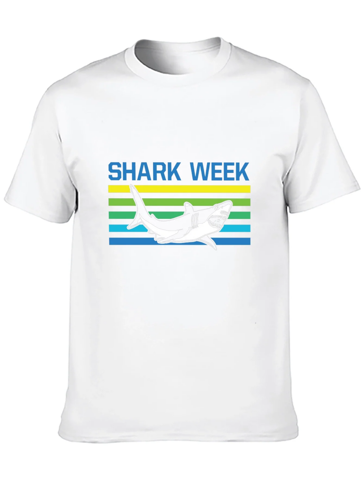 Shark Week Graphic Tee - Mens Short Sleeve Black T-Shirt