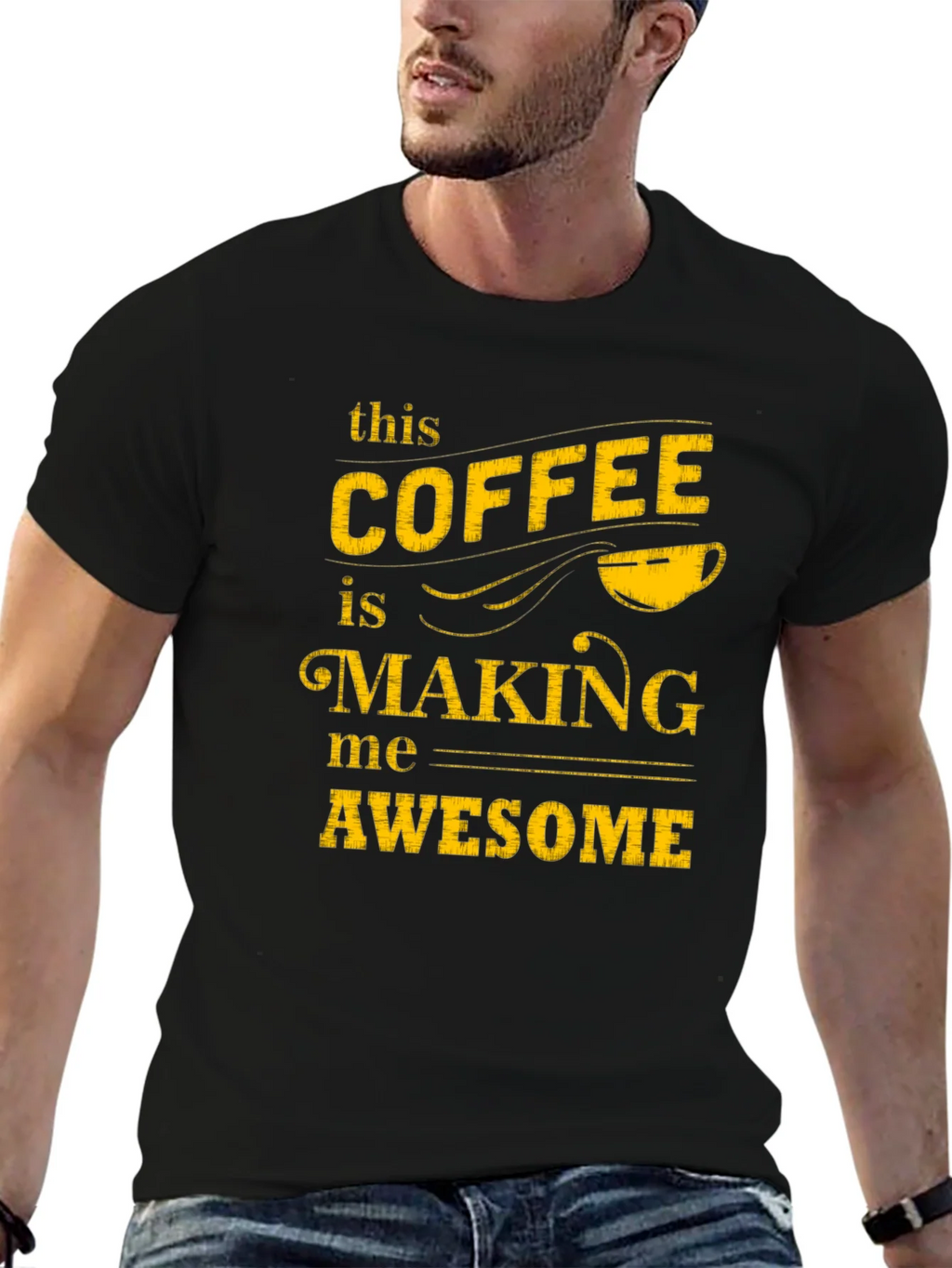 Coffee Making Me Awesome Graphic Tee