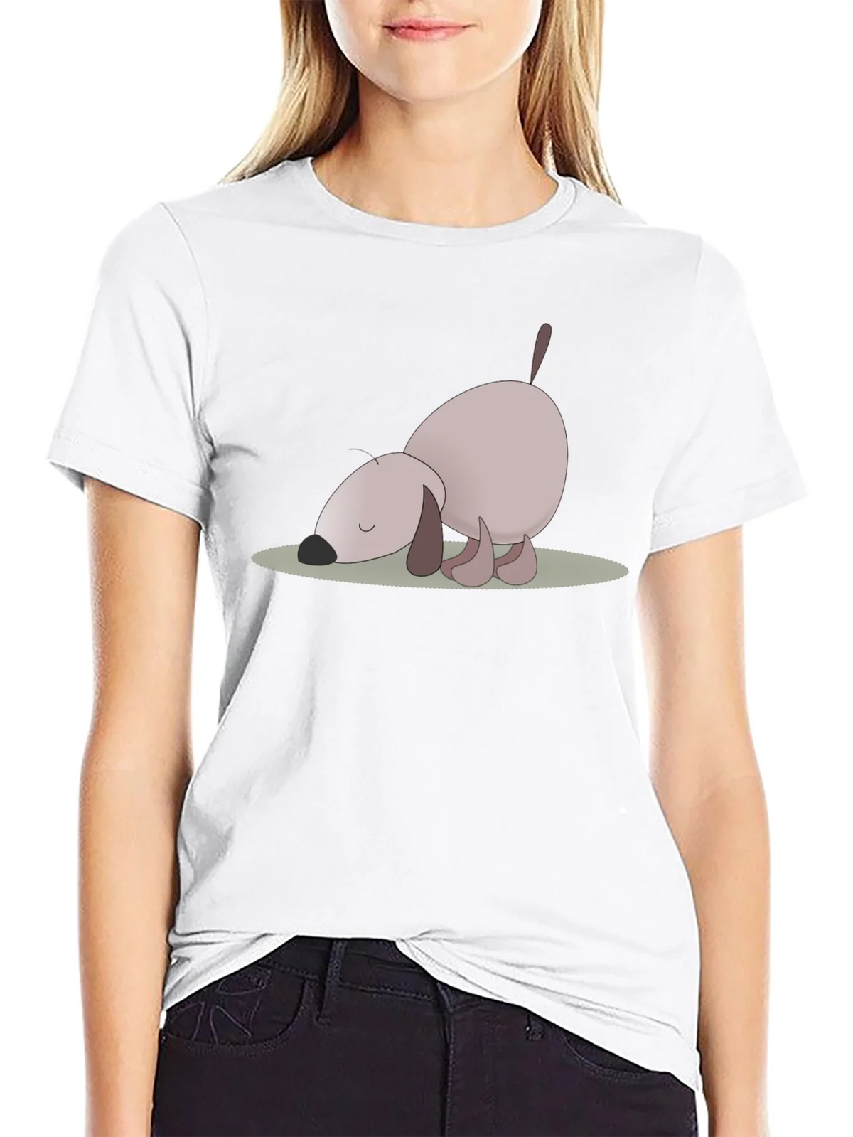 Cute Cartoon Dog Graphic Tee