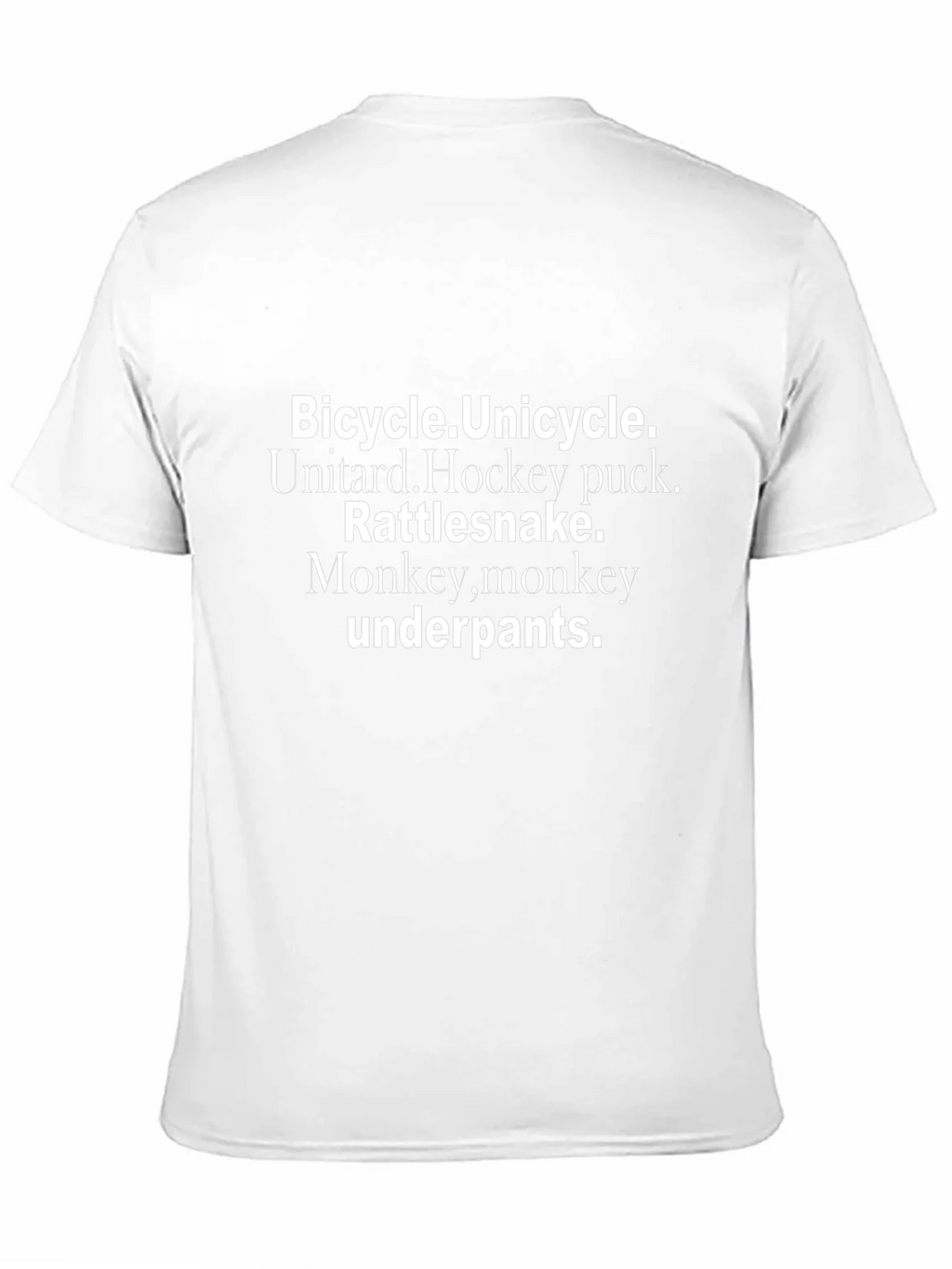 Bicycle Unicycle Underpants Novelty T-Shirt
