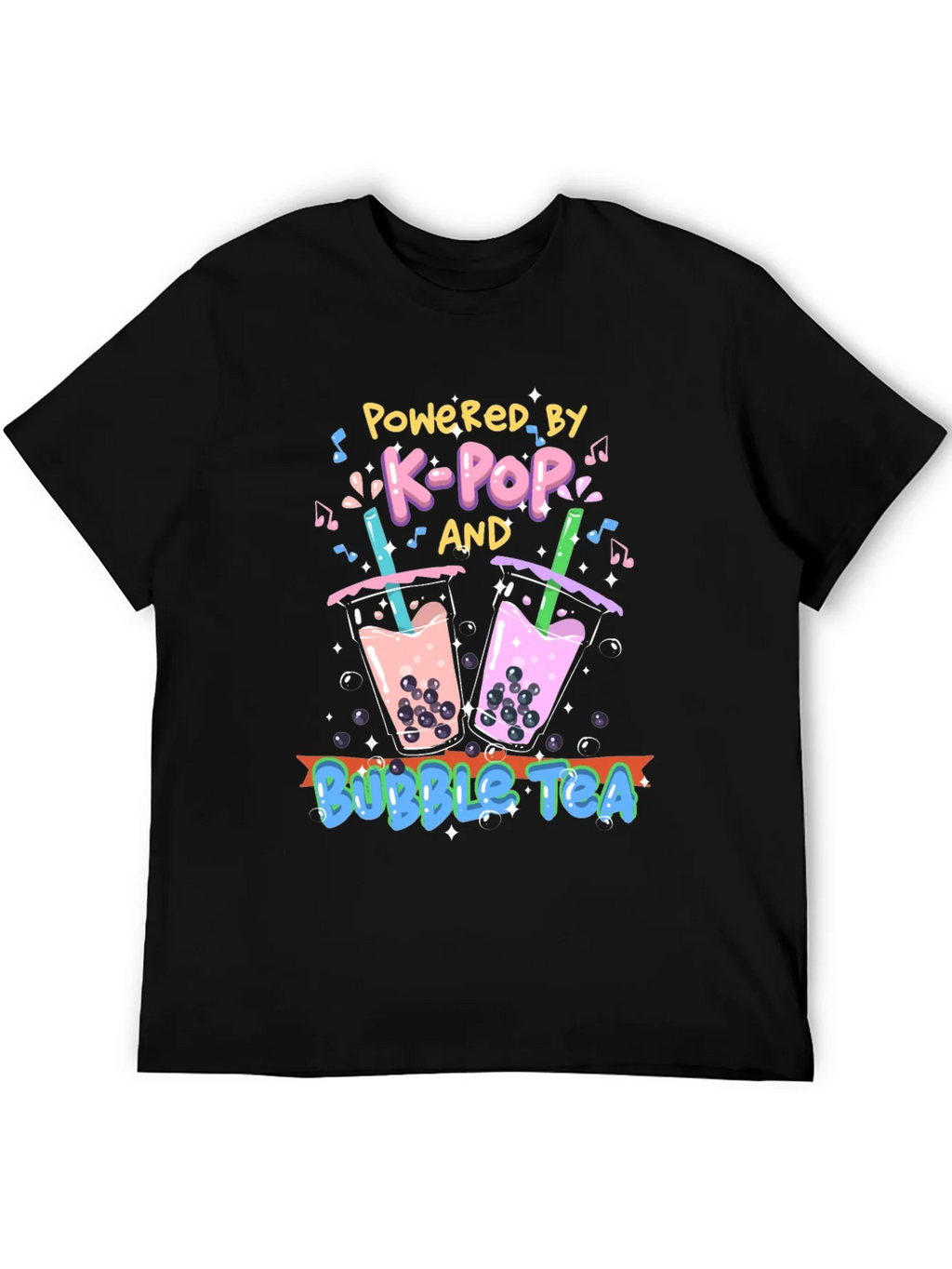 K-Pop and Bubble Tea Graphic T-Shirt