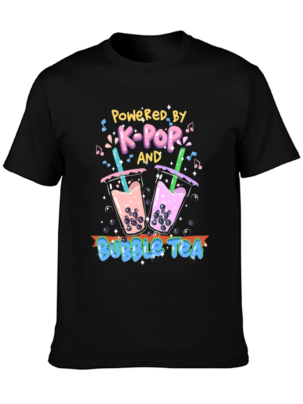 K-Pop and Bubble Tea Graphic T-Shirt