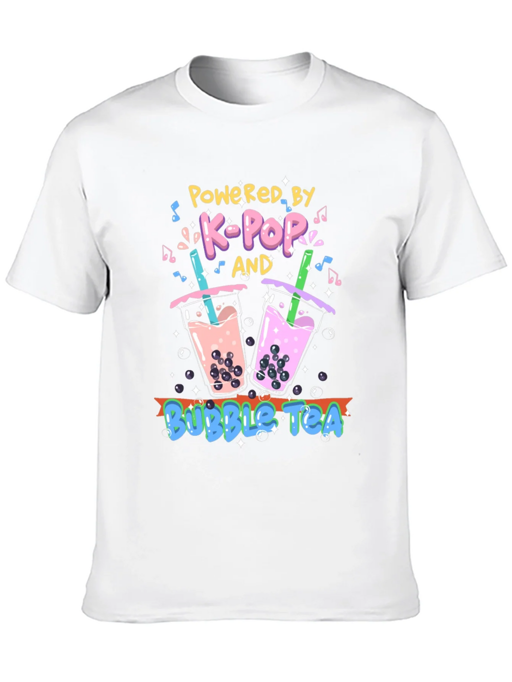 K-Pop and Bubble Tea Graphic T-Shirt