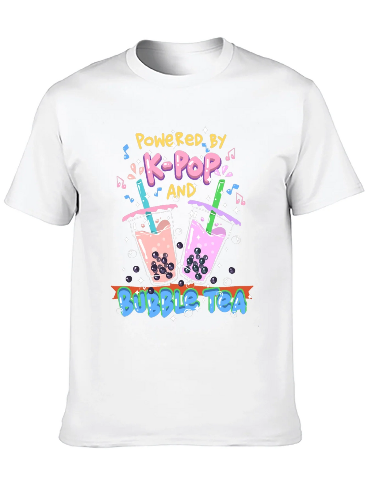 K-Pop and Bubble Tea Graphic T-Shirt