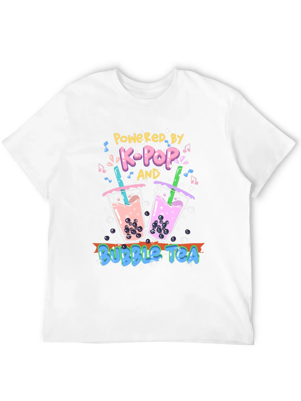 K-Pop and Bubble Tea Graphic T-Shirt