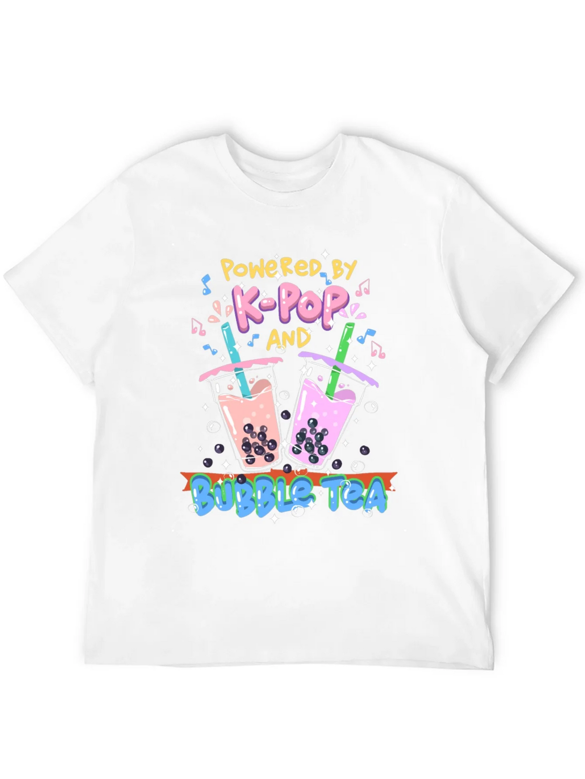 K-Pop and Bubble Tea Graphic T-Shirt