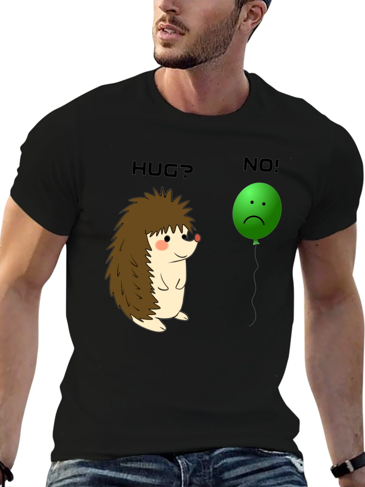 Hedgehog Hug? No! Graphic Tee