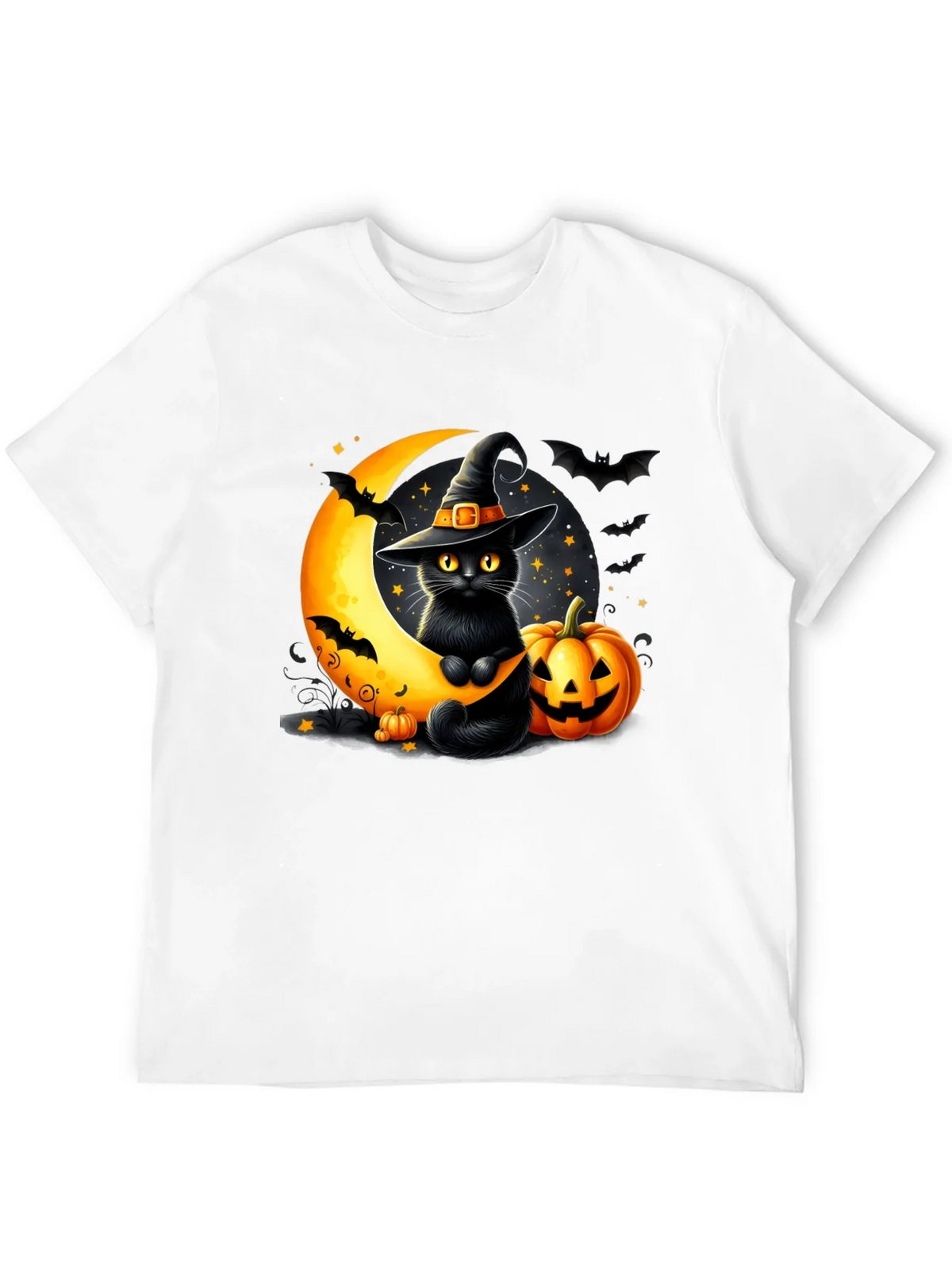 Halloween Cat Moon T-Shirt