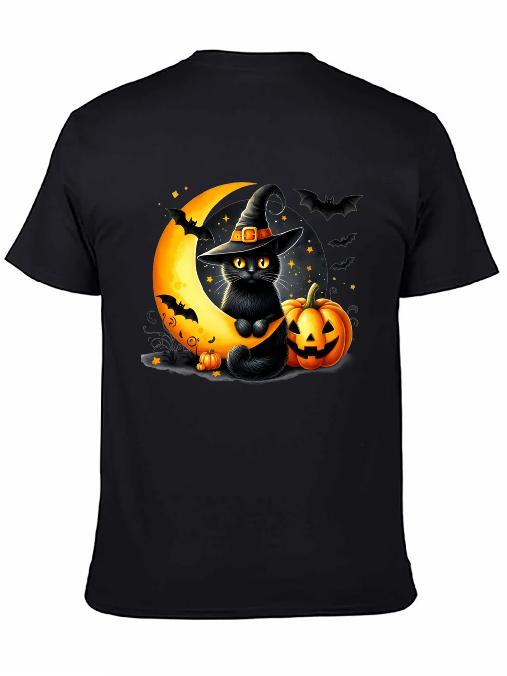 Halloween Cat Moon T-Shirt