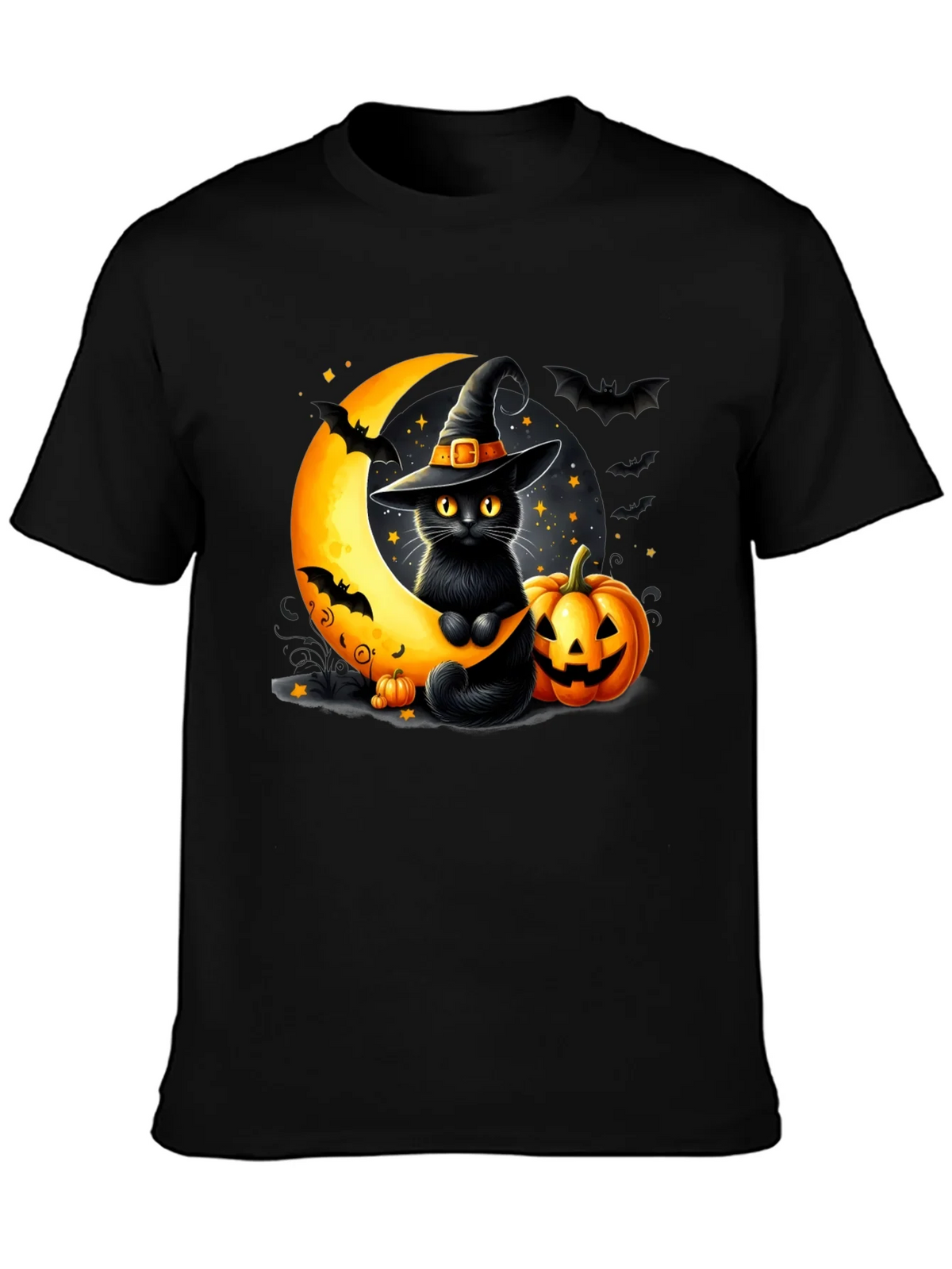 Halloween Cat Moon T-Shirt