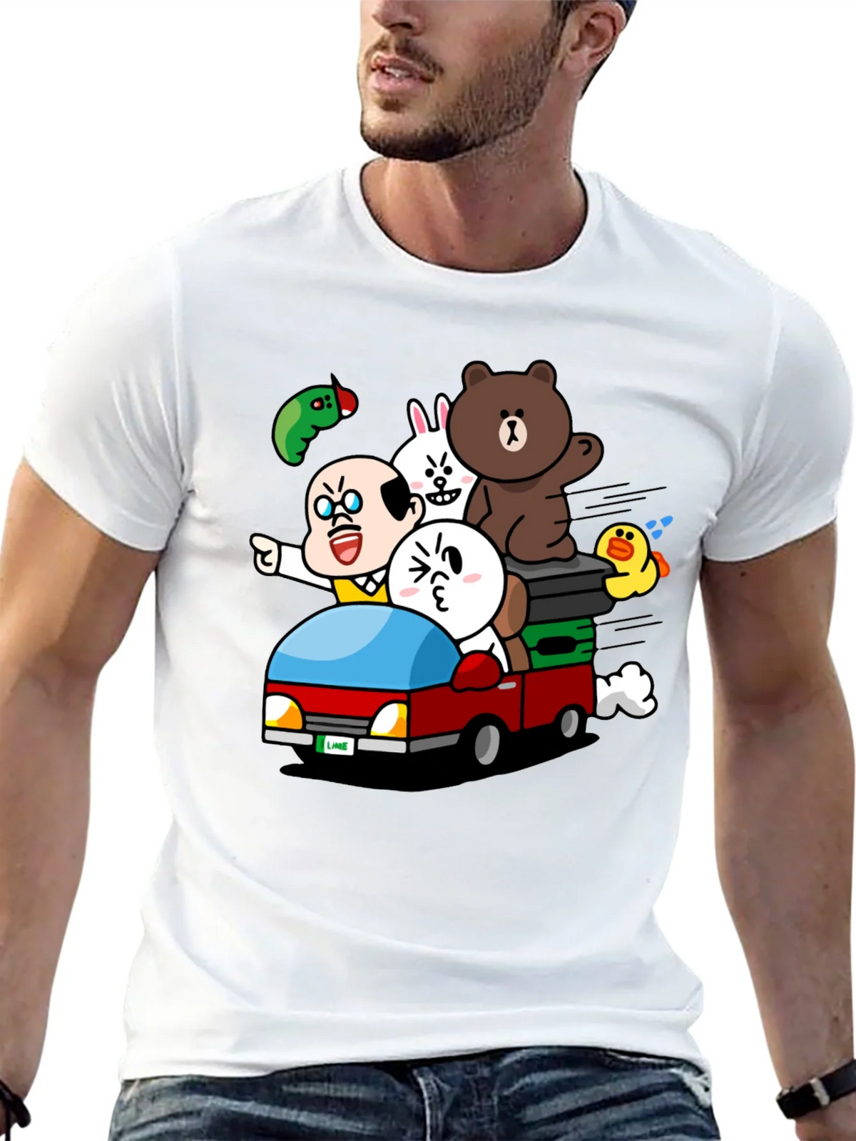 Cartoon Character Car Ride T-Shirt