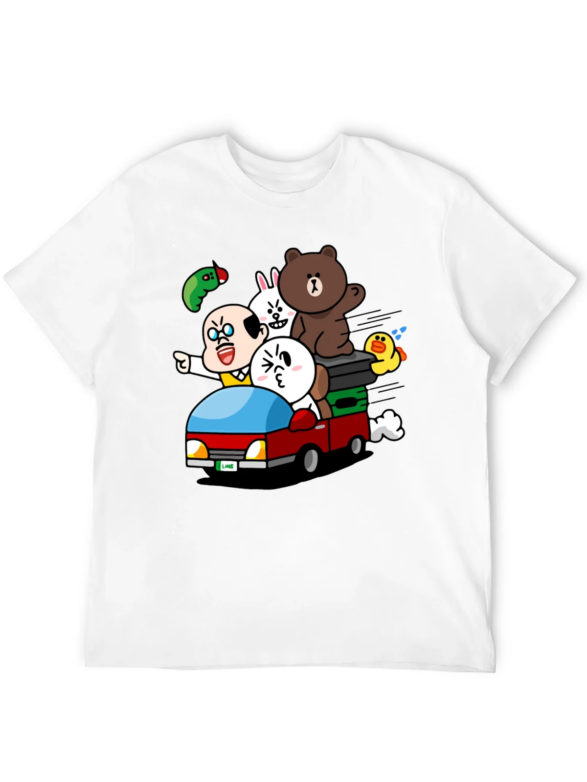 Cartoon Character Car Ride T-Shirt