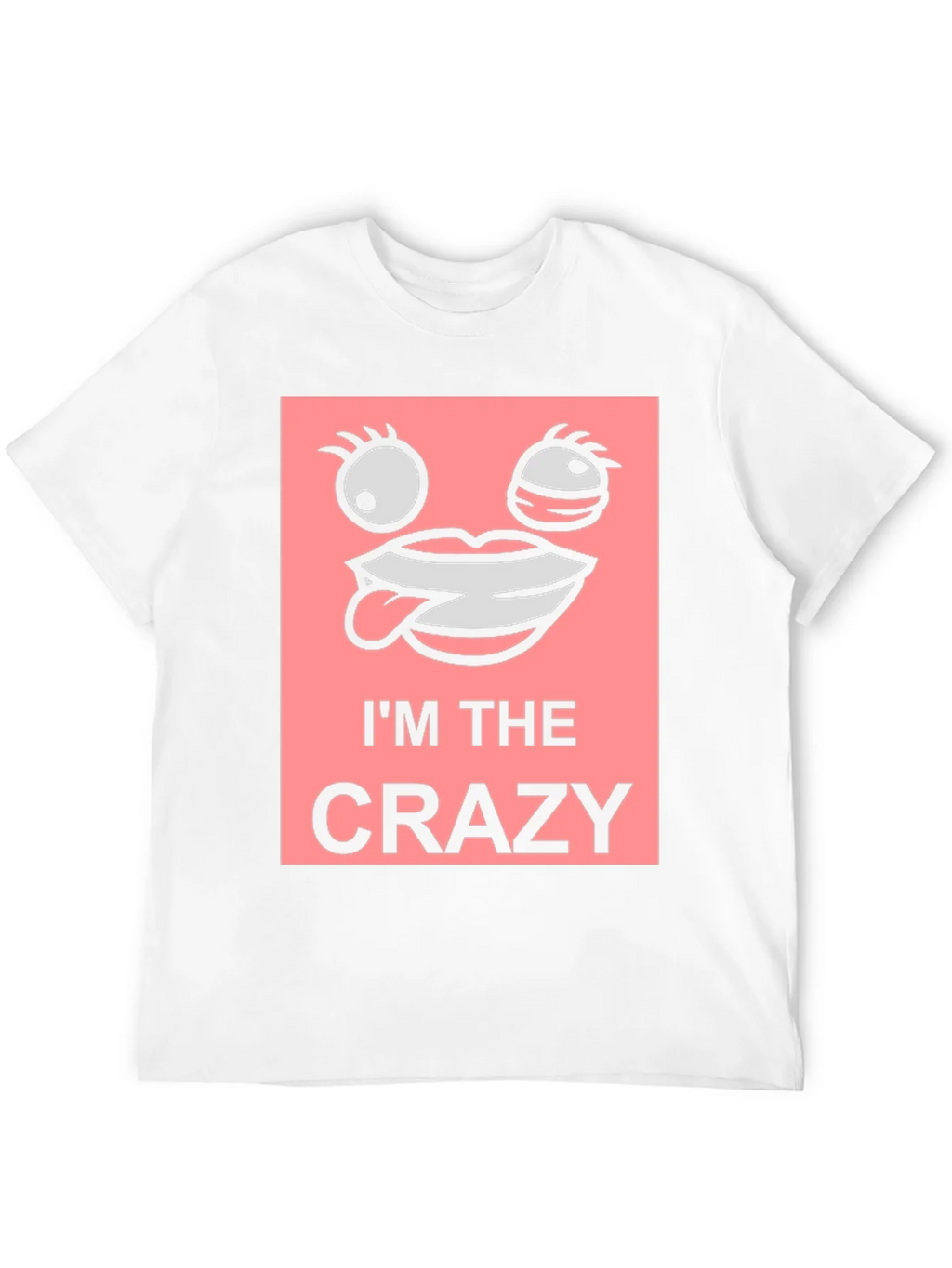 Im The Crazy Graphic Tee - Black Cotton T-Shirt