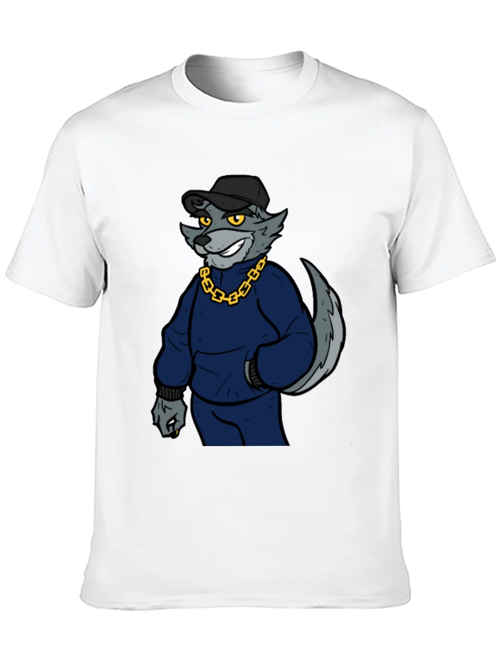 Cool Wolf Graphic Print Tee