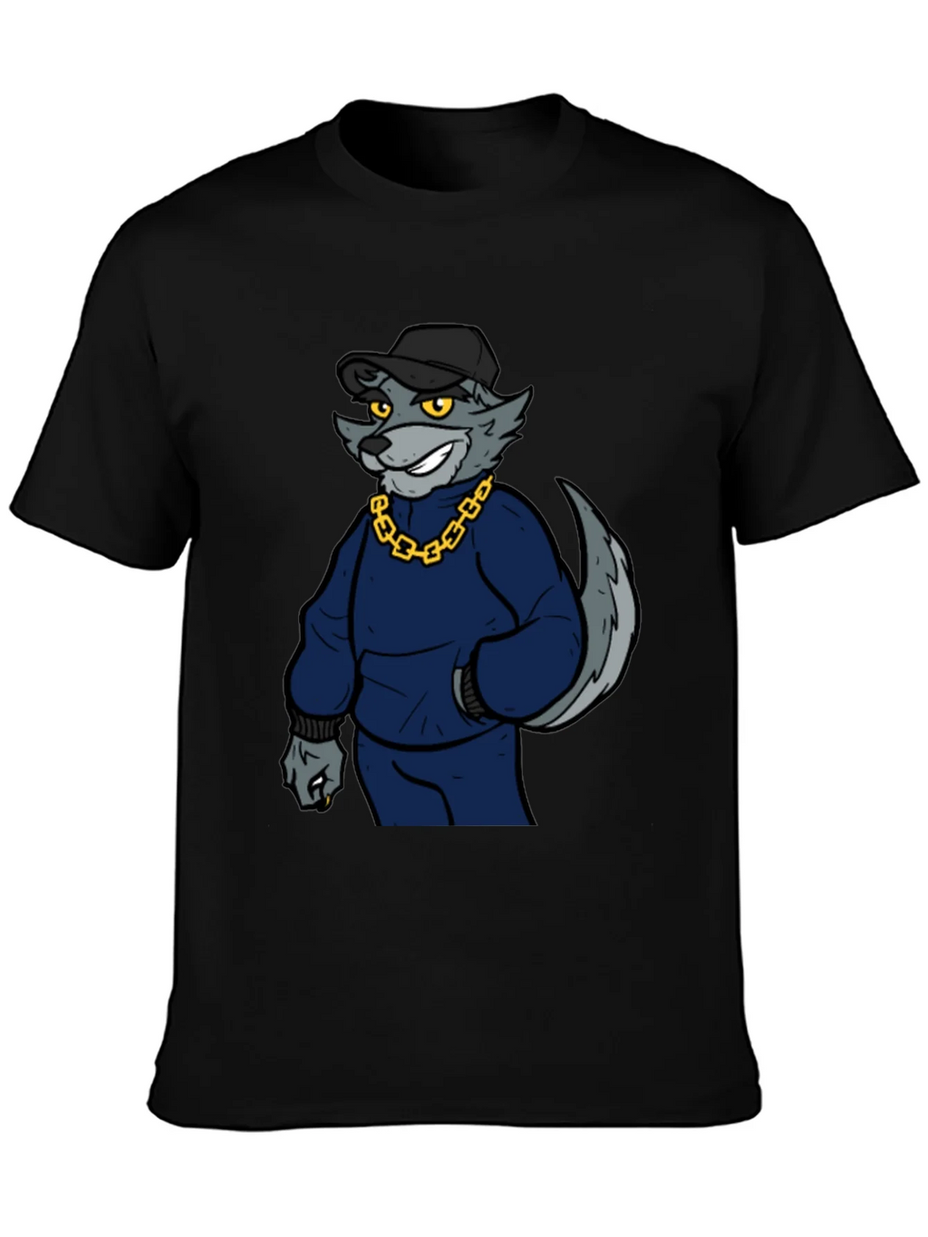 Cool Wolf Graphic Print Tee