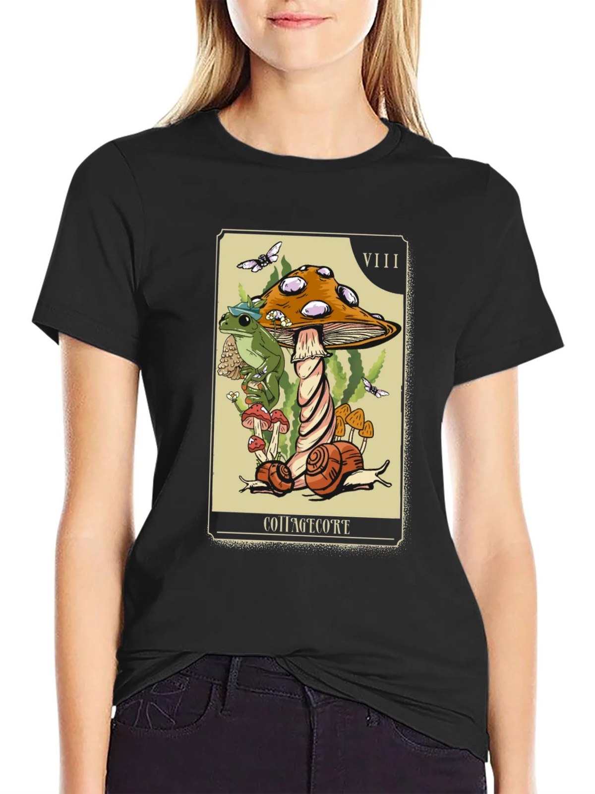 Cottagecore Tarot T-Shirt - VIII Strength
