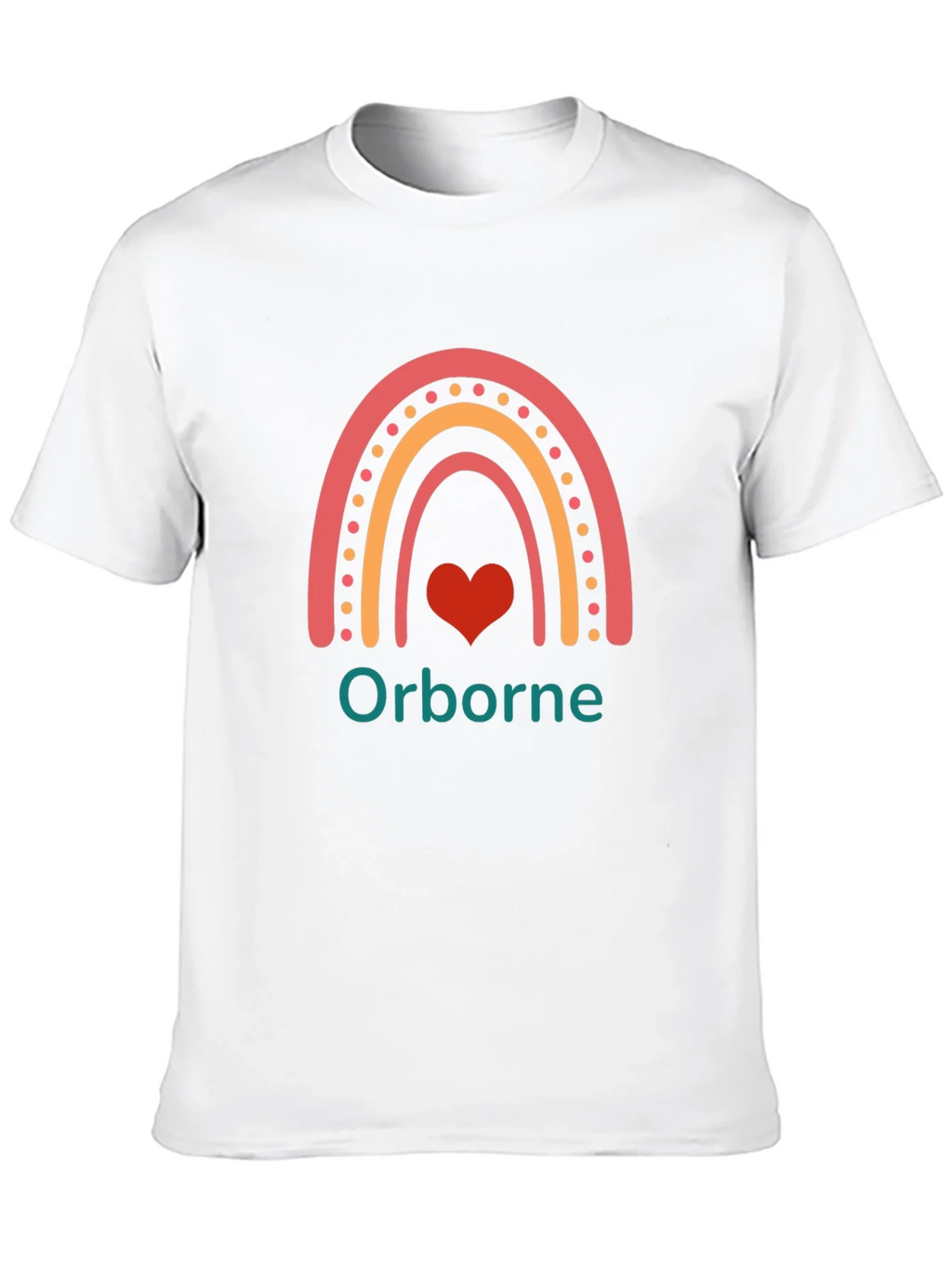 Orborne Rainbow Heart T-Shirt - Black