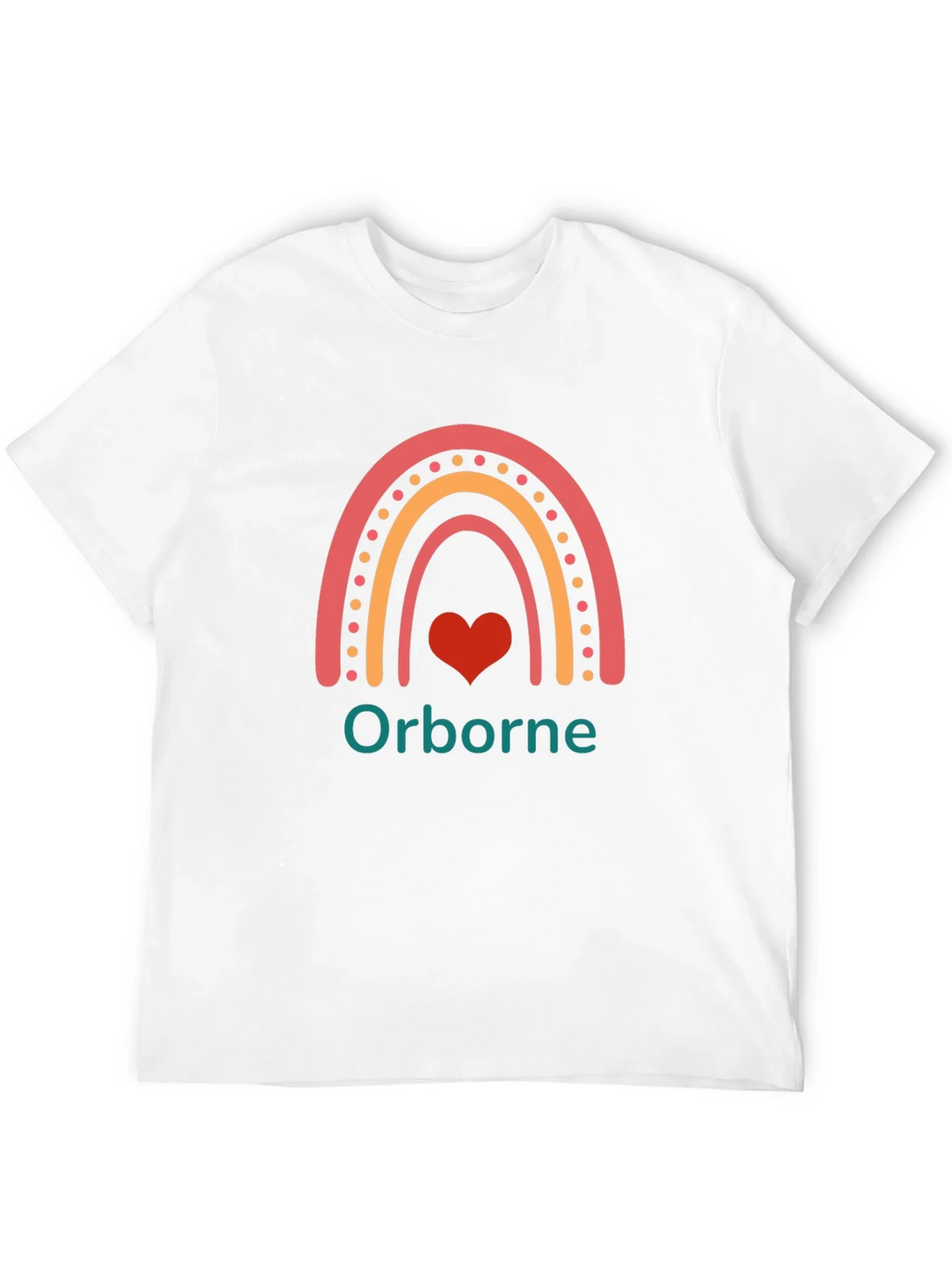 Orborne Rainbow Heart T-Shirt - Black