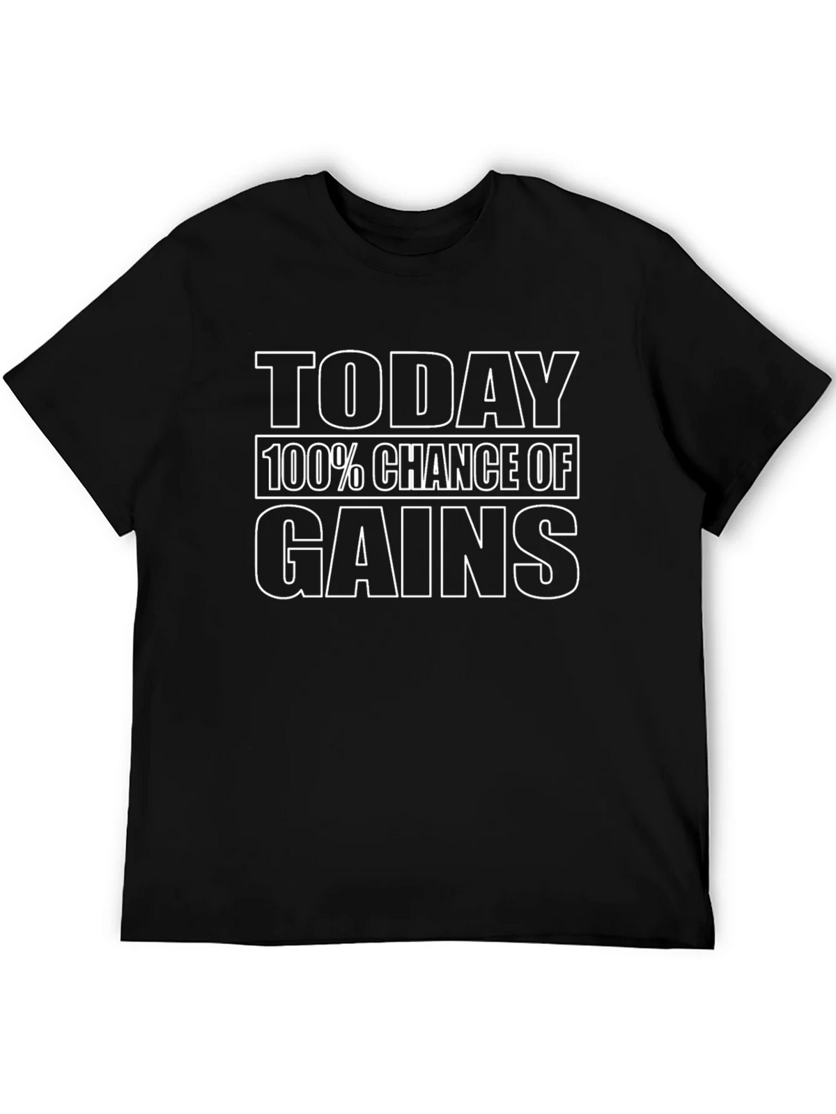 Today Gains T-Shirt - Black