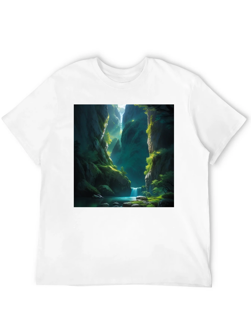 Natures Path Tee: Black Graphic T-Shirt
