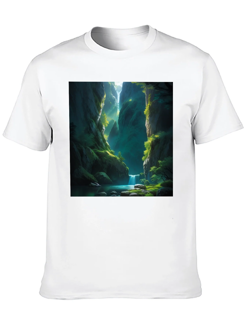Natures Path Tee: Black Graphic T-Shirt
