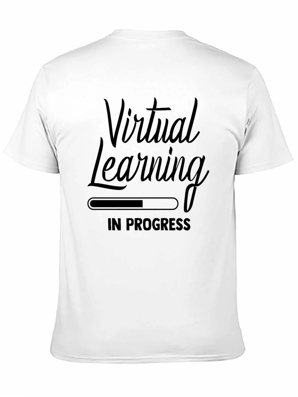 Virtual Learning In Progress Black T-Shirt