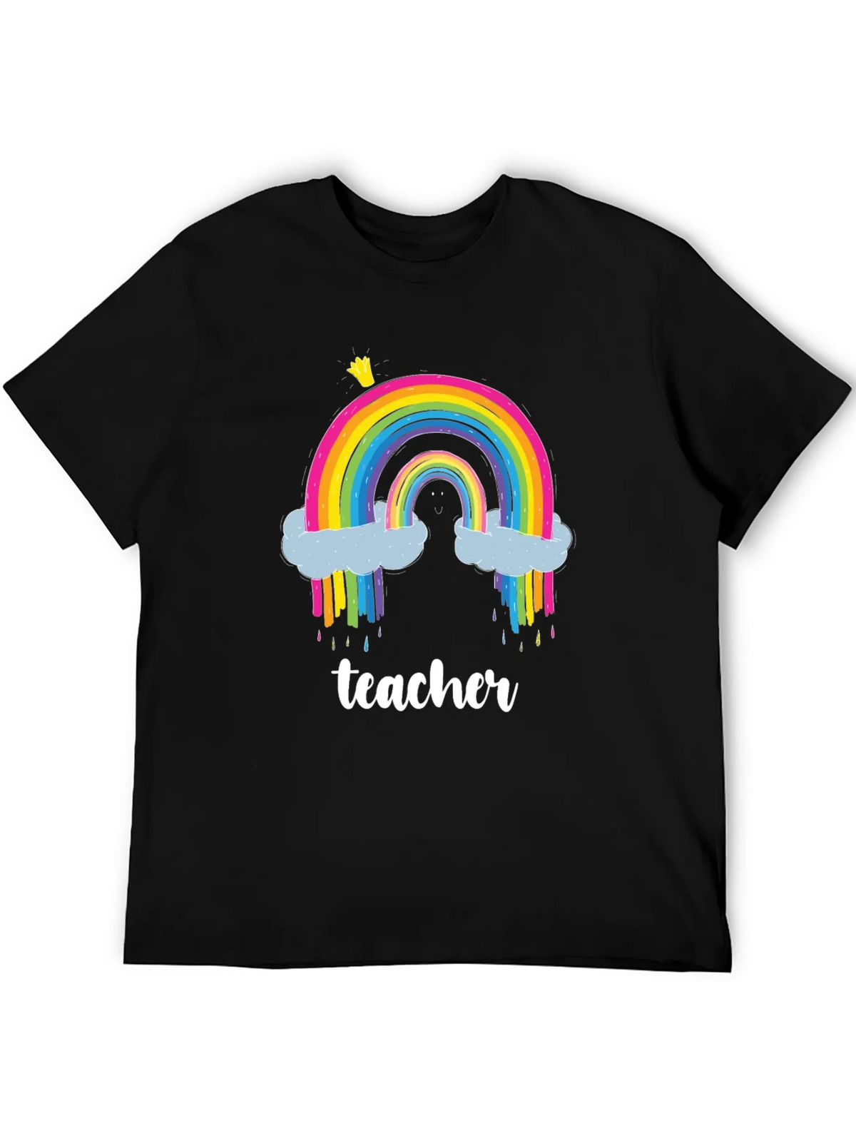 Teacher Rainbow T-Shirt - Colorful & Fun