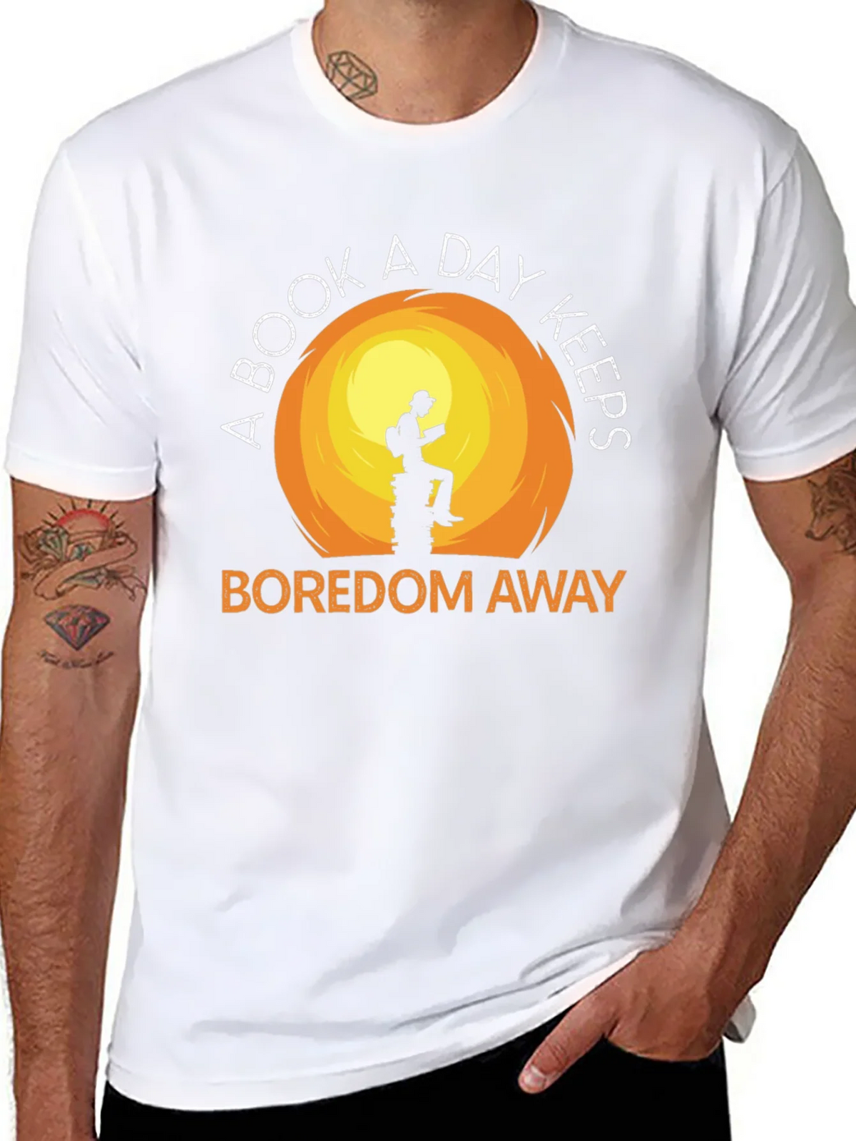 Book Lover T-Shirt: A Book A Day Keeps Boredom Away