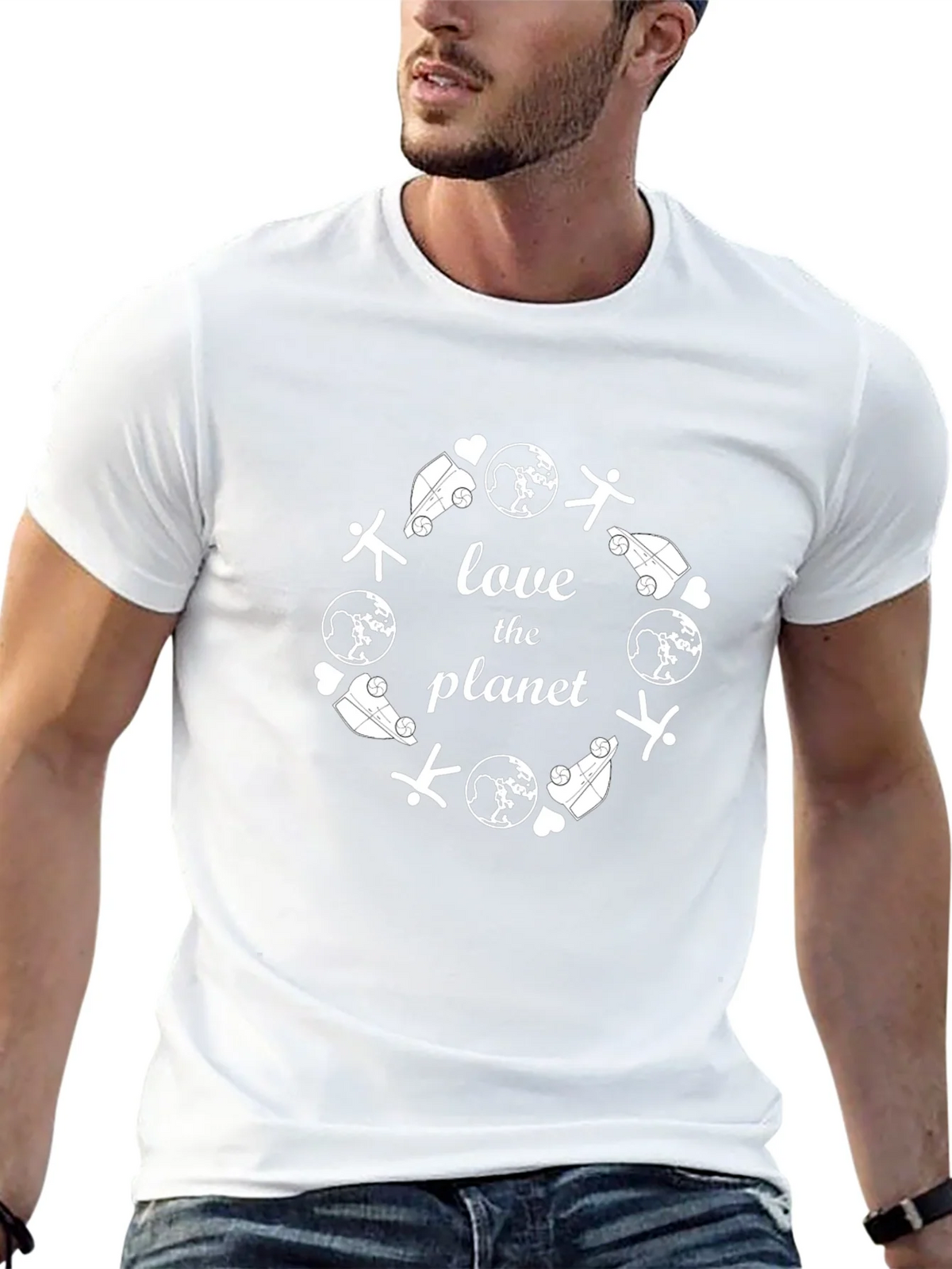 Love The Planet Graphic Tee - Eco Friendly Shirt