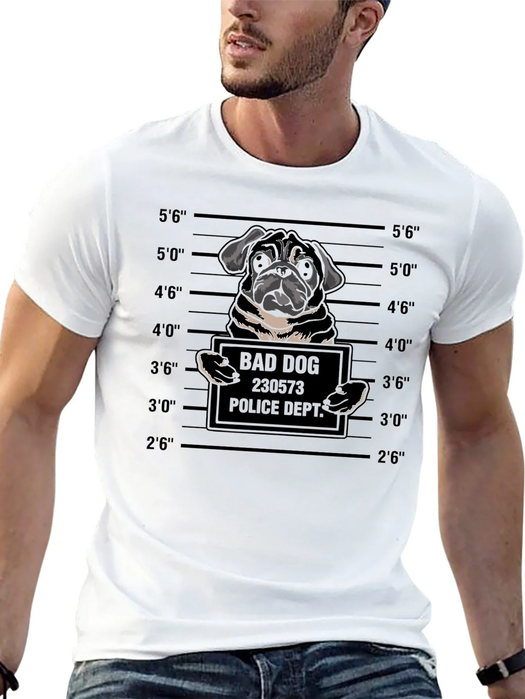 Bad Dog Mugshot Graphic Tee