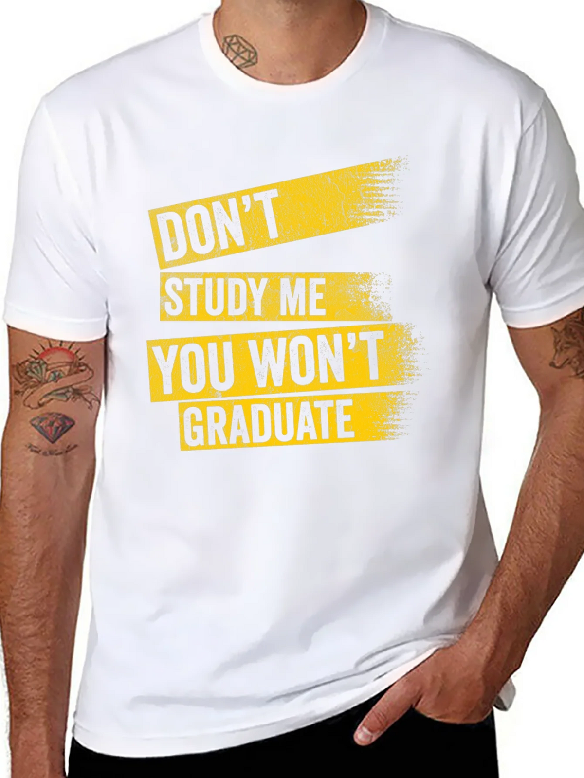 Dont Study Me Black T-Shirt - Humorous College Tee