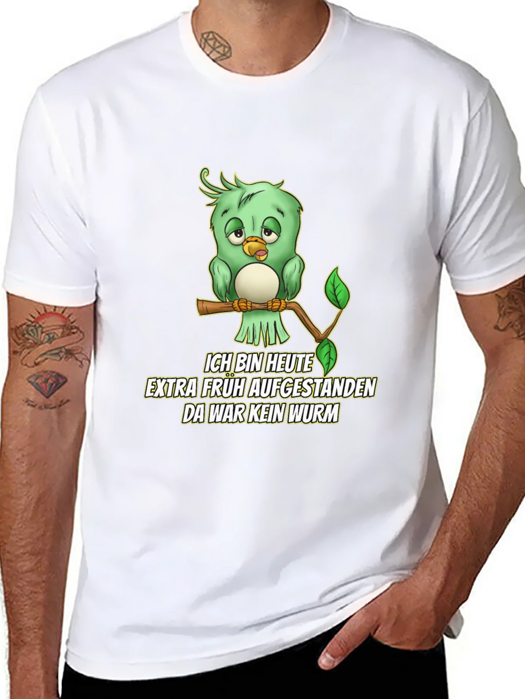 Funny German Early Bird T-Shirt - No Worm!