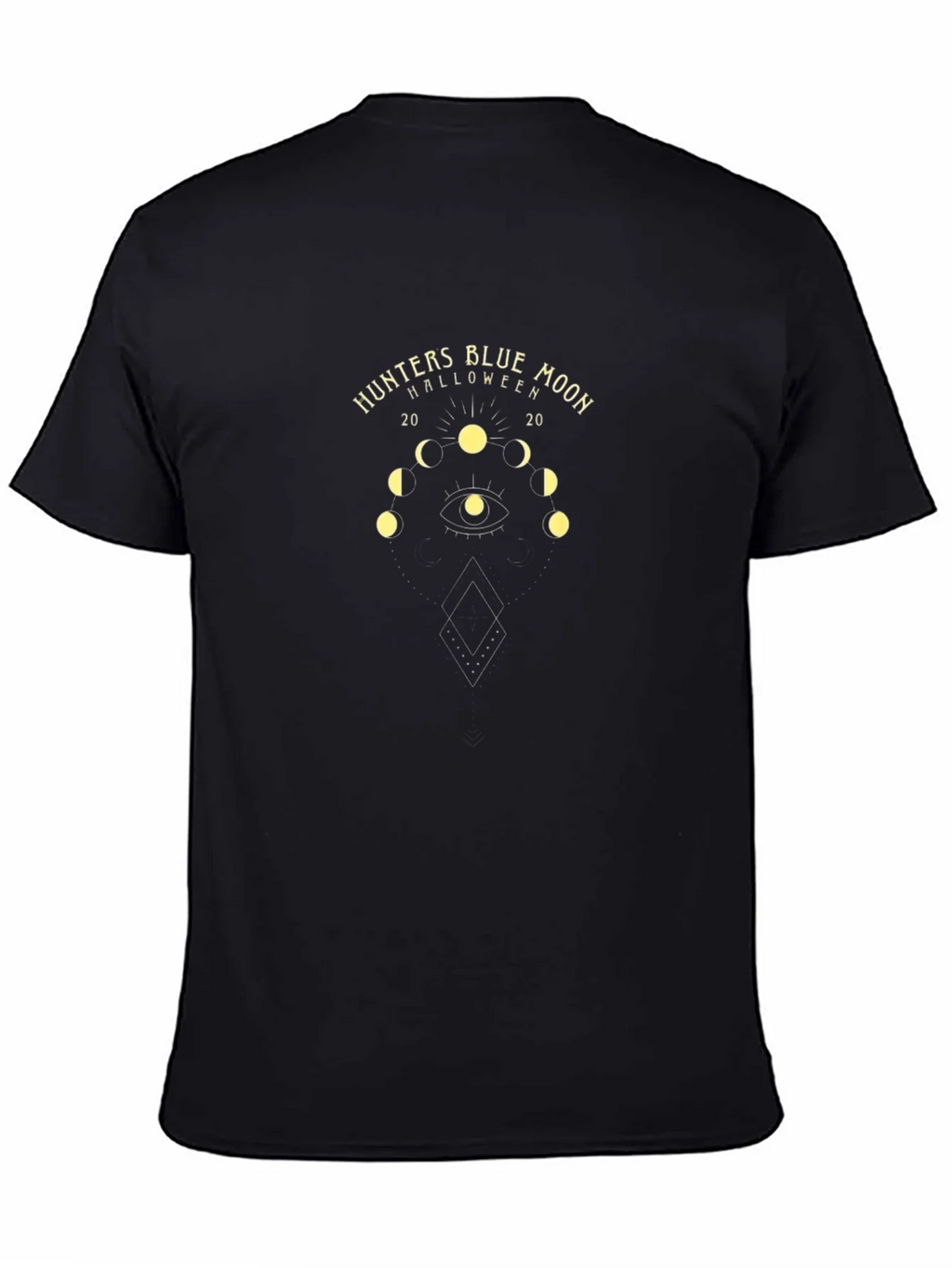 Hunters Blue Moon Halloween Graphic Tee - Black