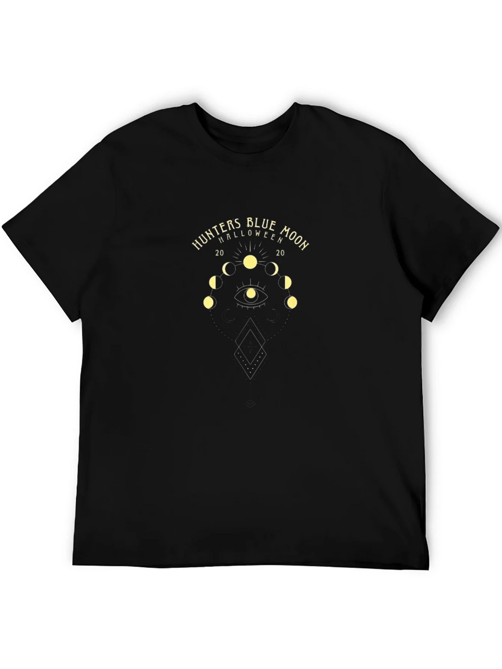 Hunters Blue Moon Halloween Graphic Tee - Black