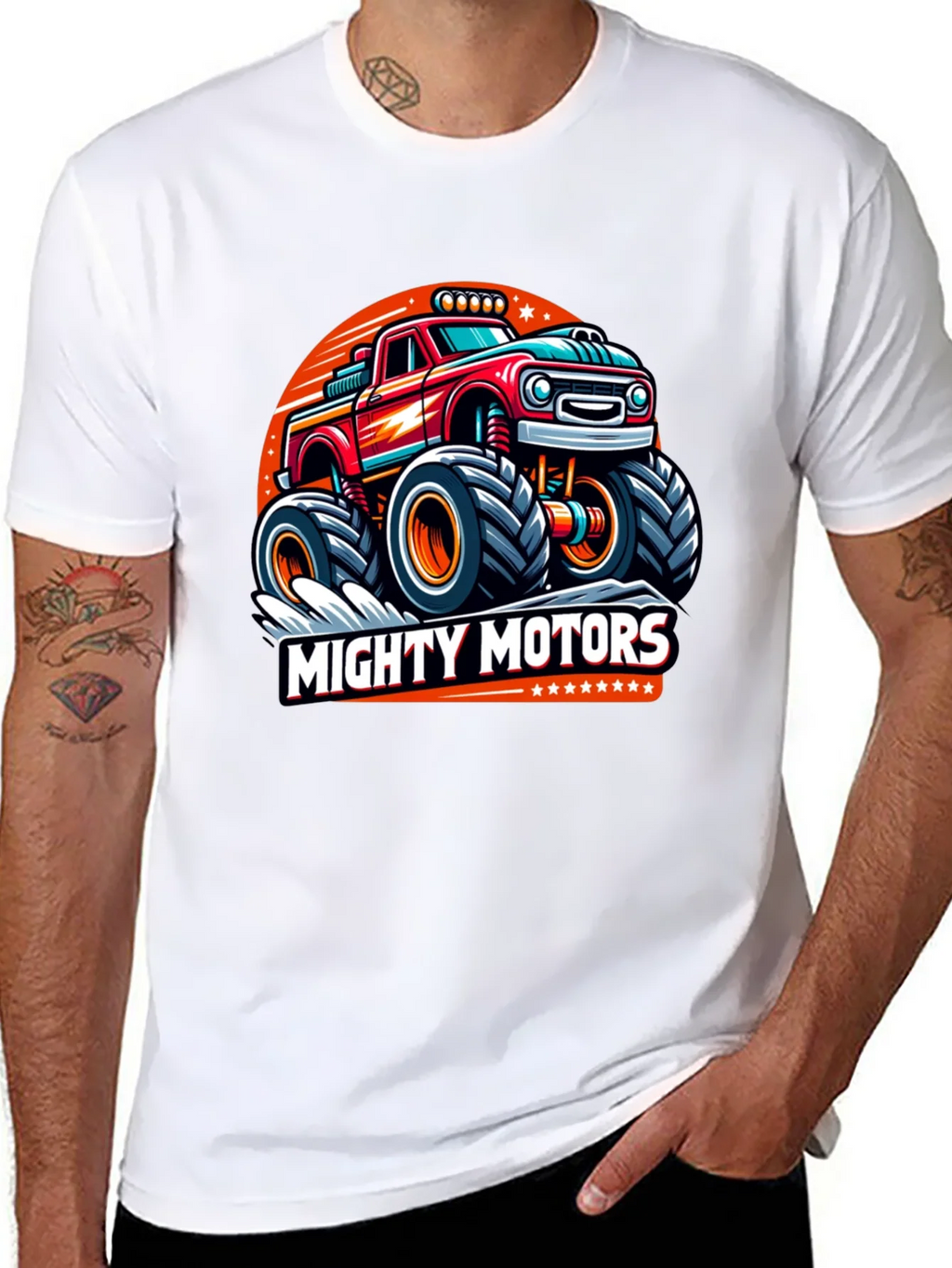 Mighty Motors Monster Truck Graphic Tee
