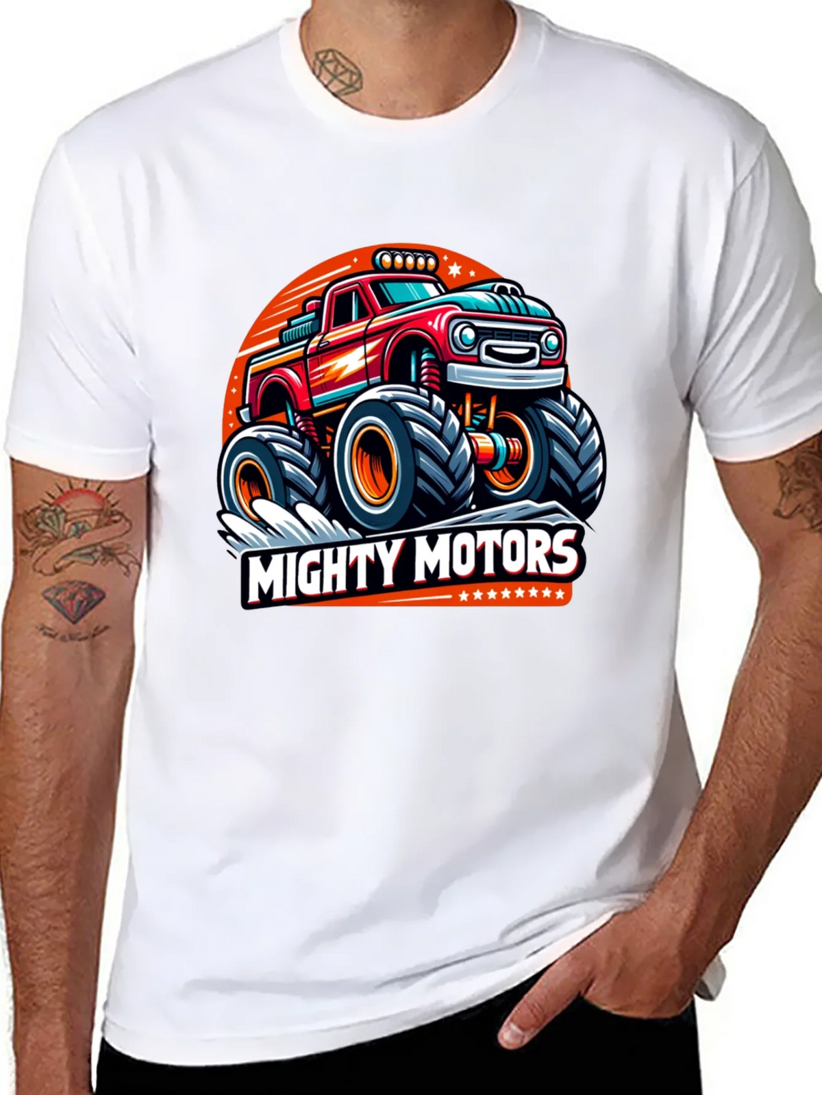 Mighty Motors Monster Truck Graphic Tee