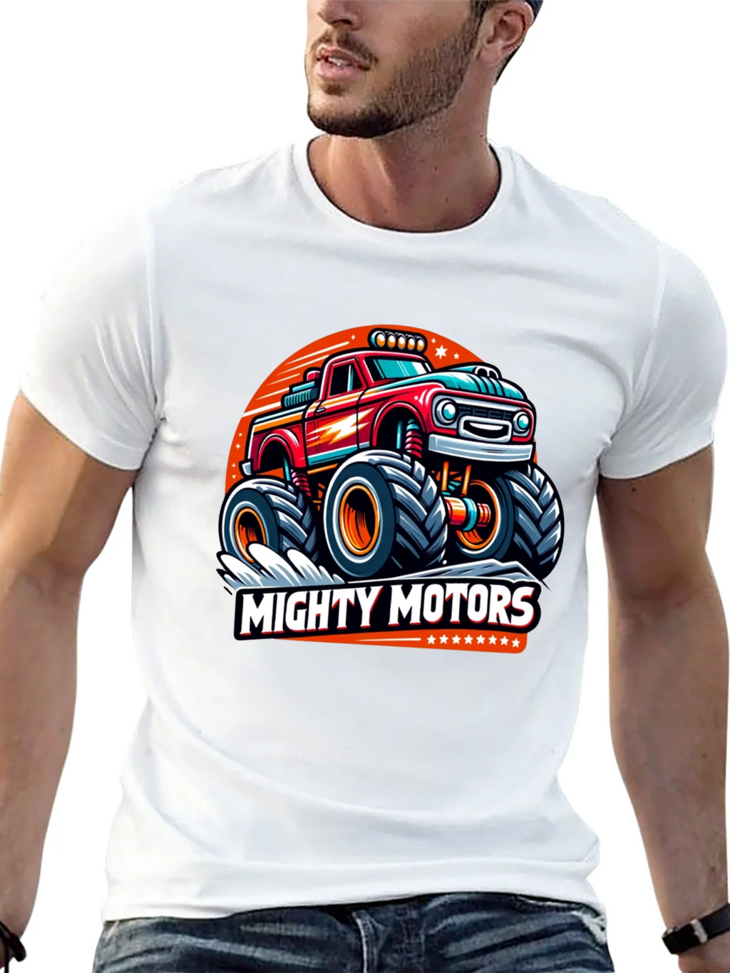 Mighty Motors Monster Truck Graphic Tee