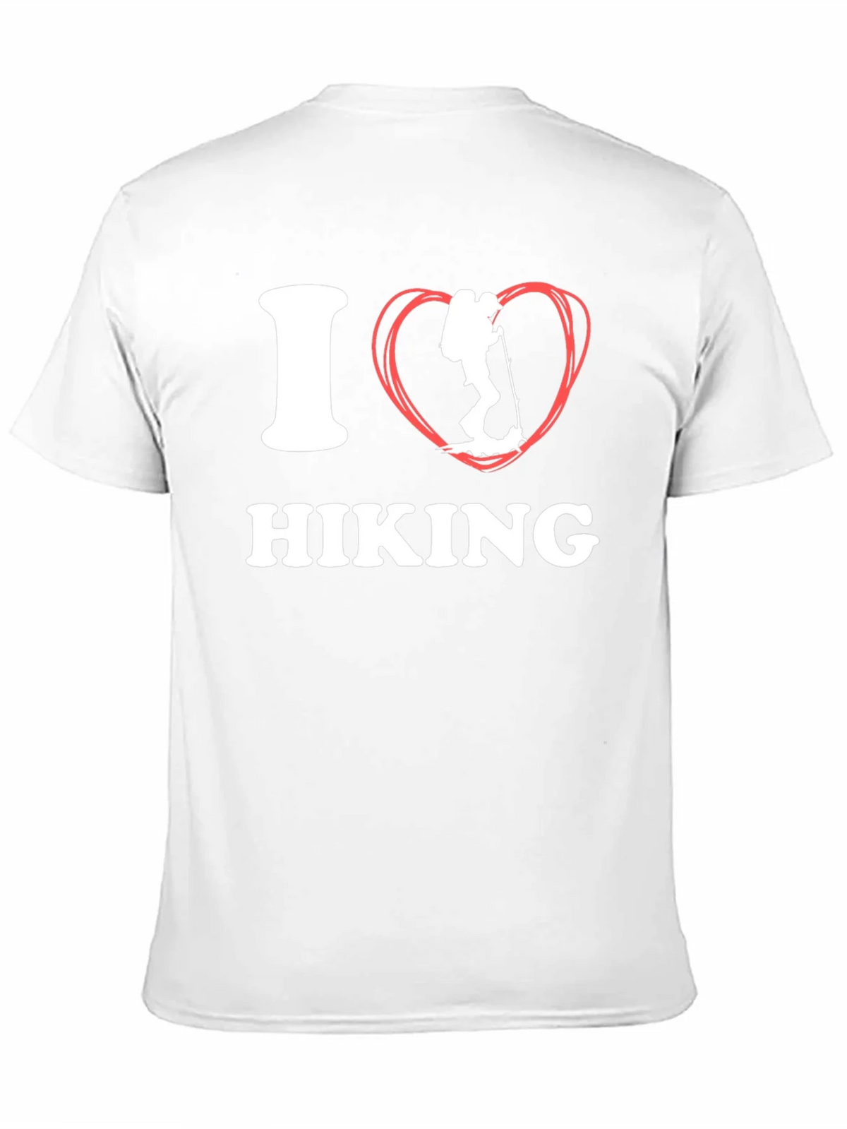 I Heart Hiking Graphic Tee - Black Cotton Shirt