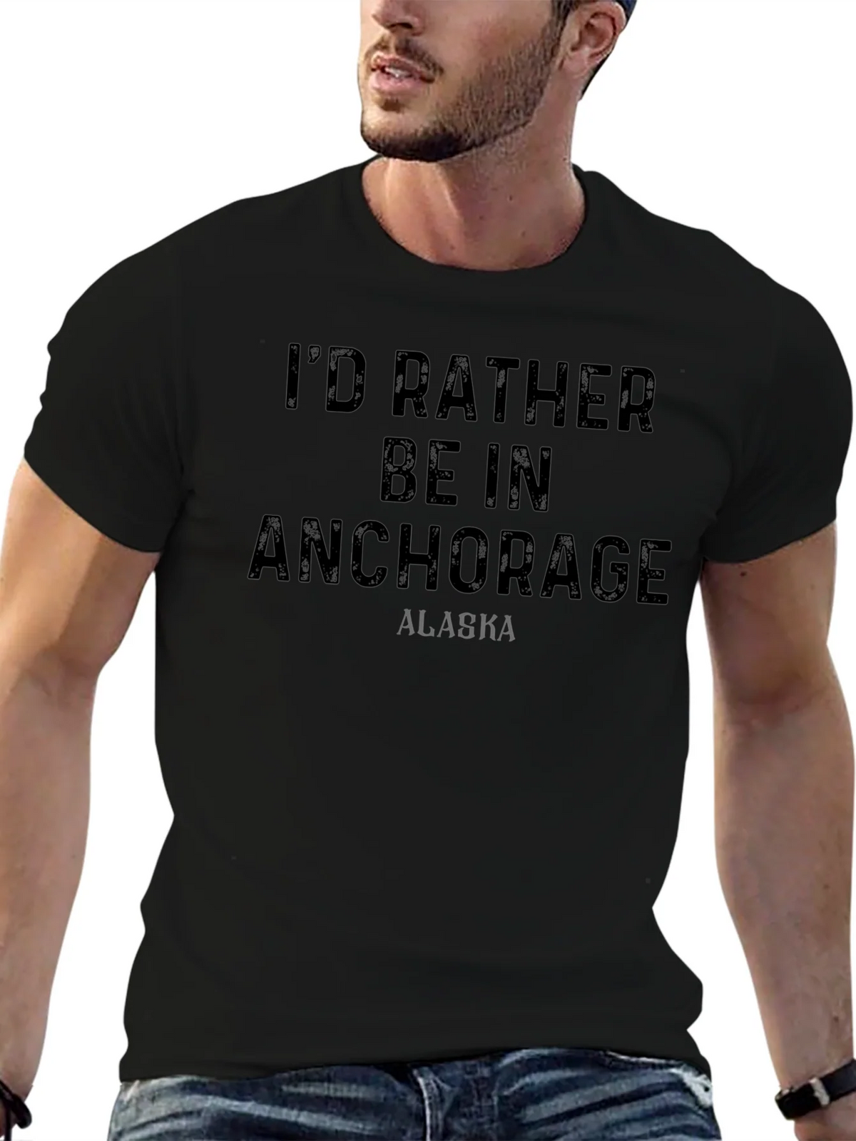 Anchorage Alaska Graphic Tee - Comfortable Mens T-Shirt