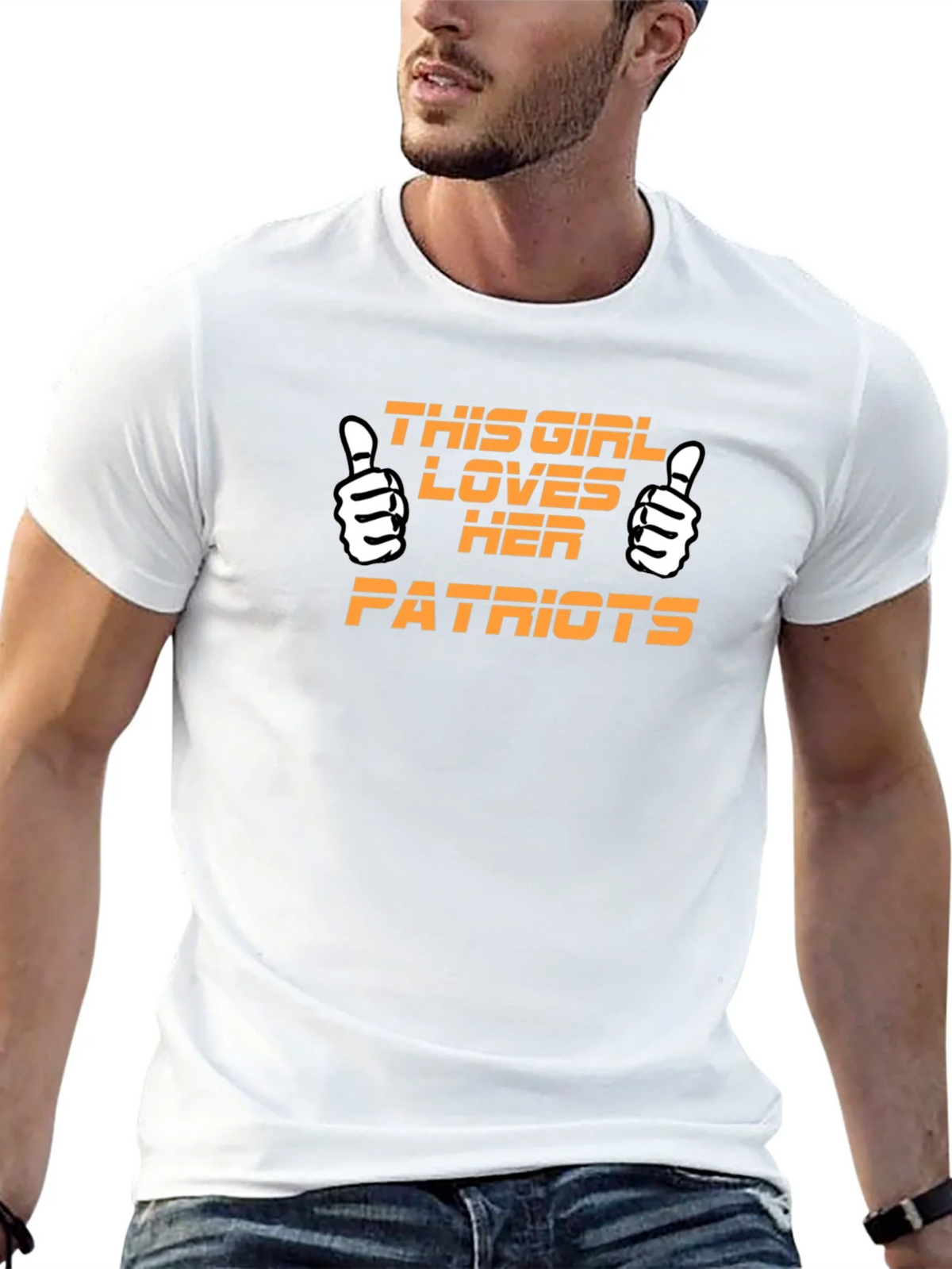 Patriots Fan T-Shirt - This Girl Loves Her Patriots