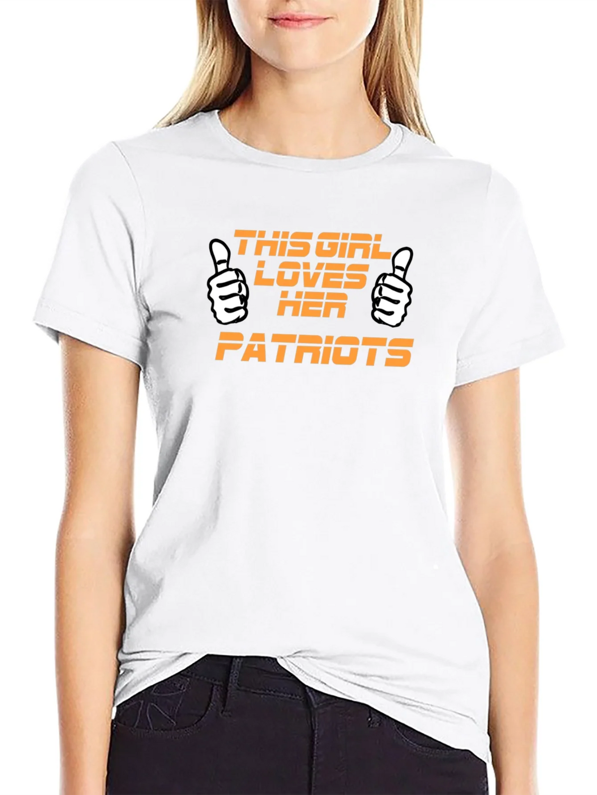 Patriots Fan T-Shirt - This Girl Loves Her Patriots