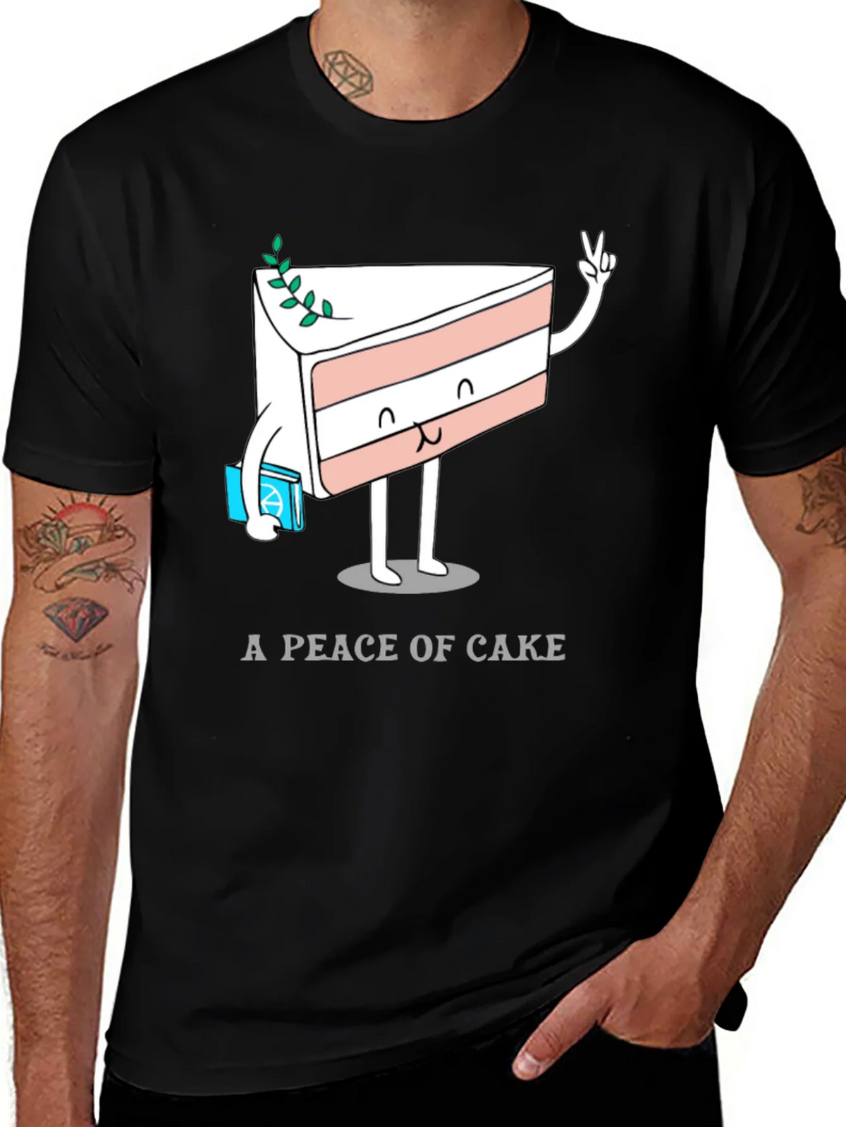 A Piece of Cake T-Shirt - Funny Cartoon Dessert Tee