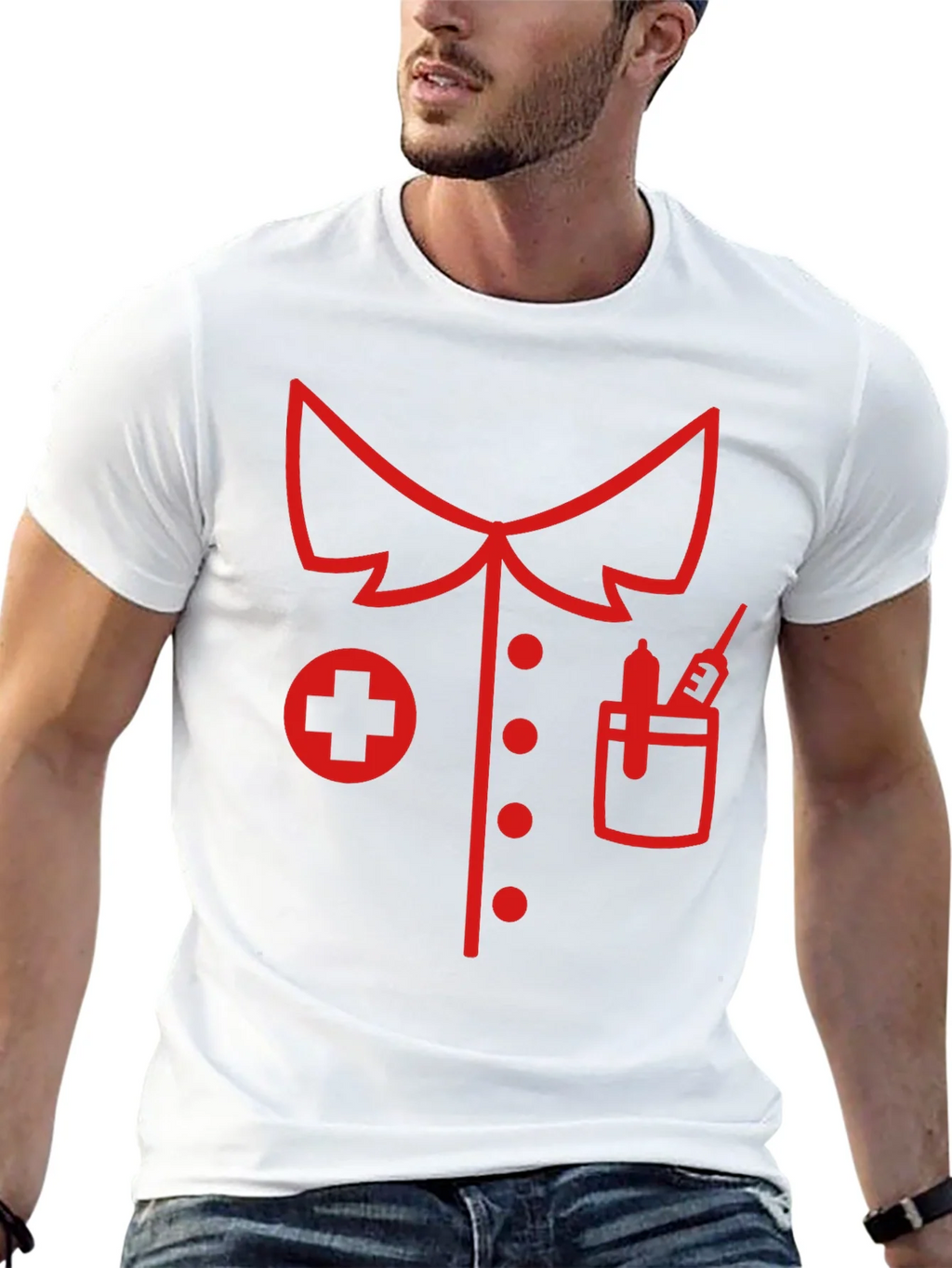 Nurse Costume Graphic T-Shirt