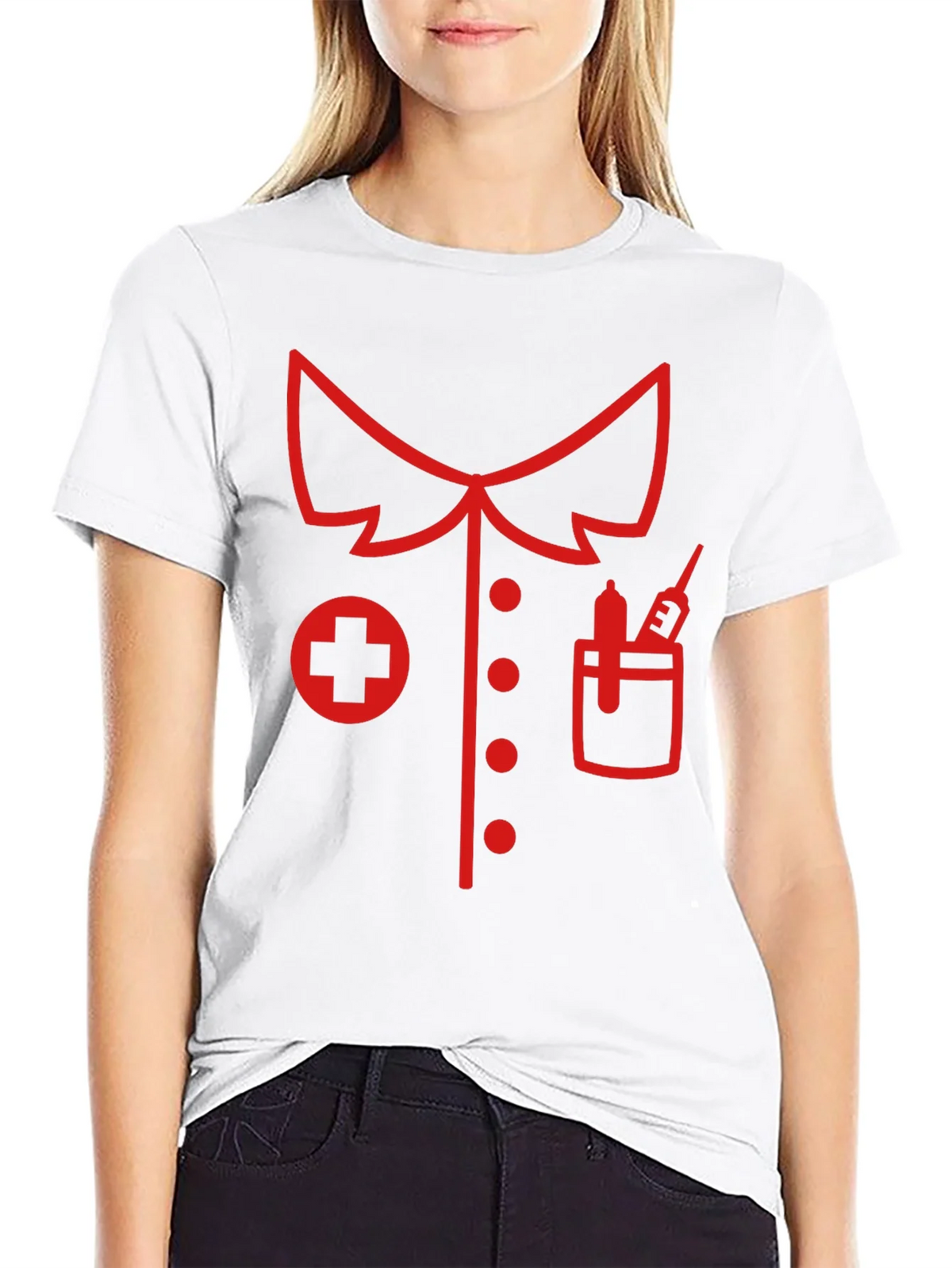 Nurse Costume Graphic T-Shirt